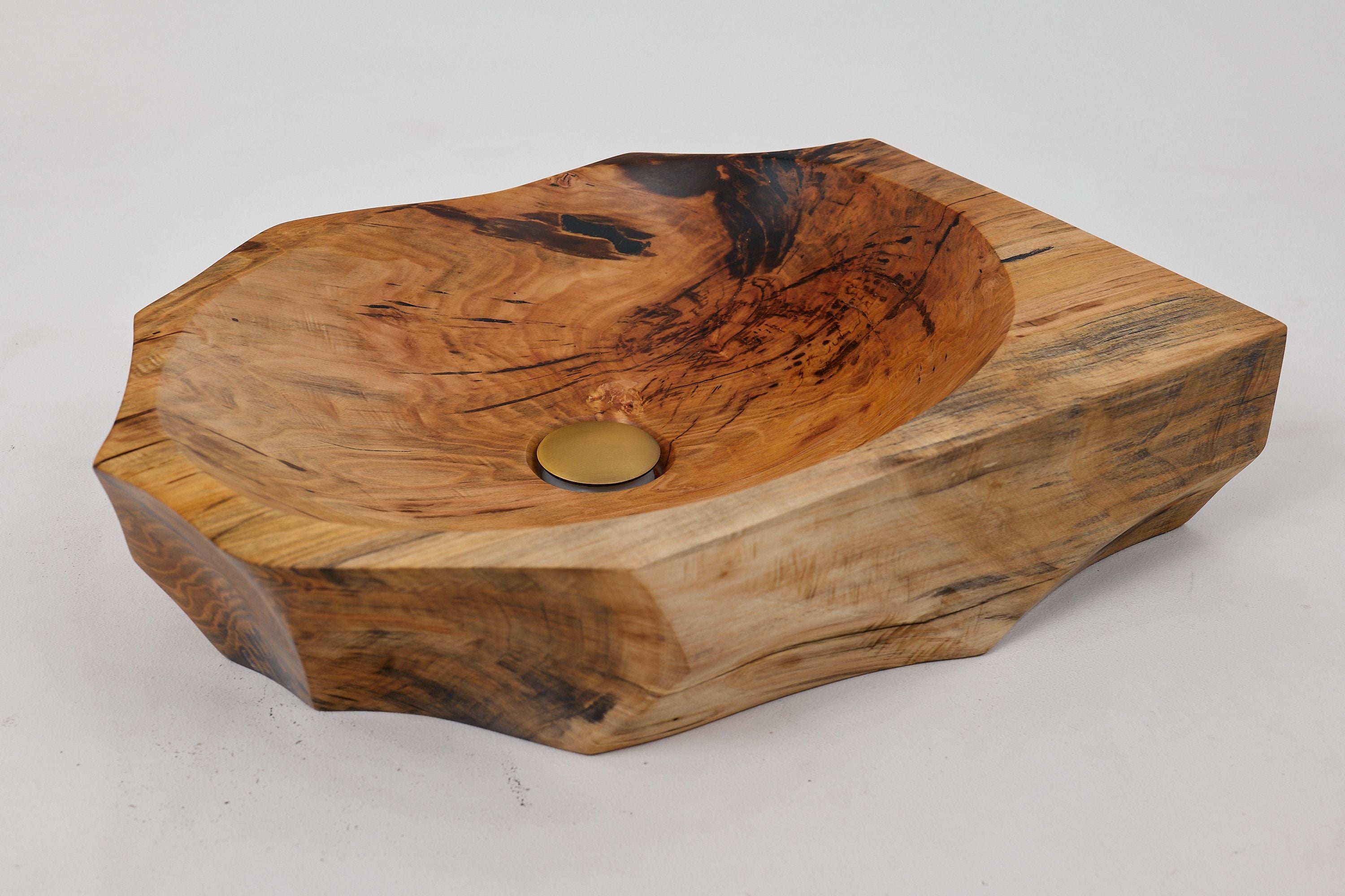 Banik, Organic Sculpted Wood Sink - Carved From Solid Wood - image 11