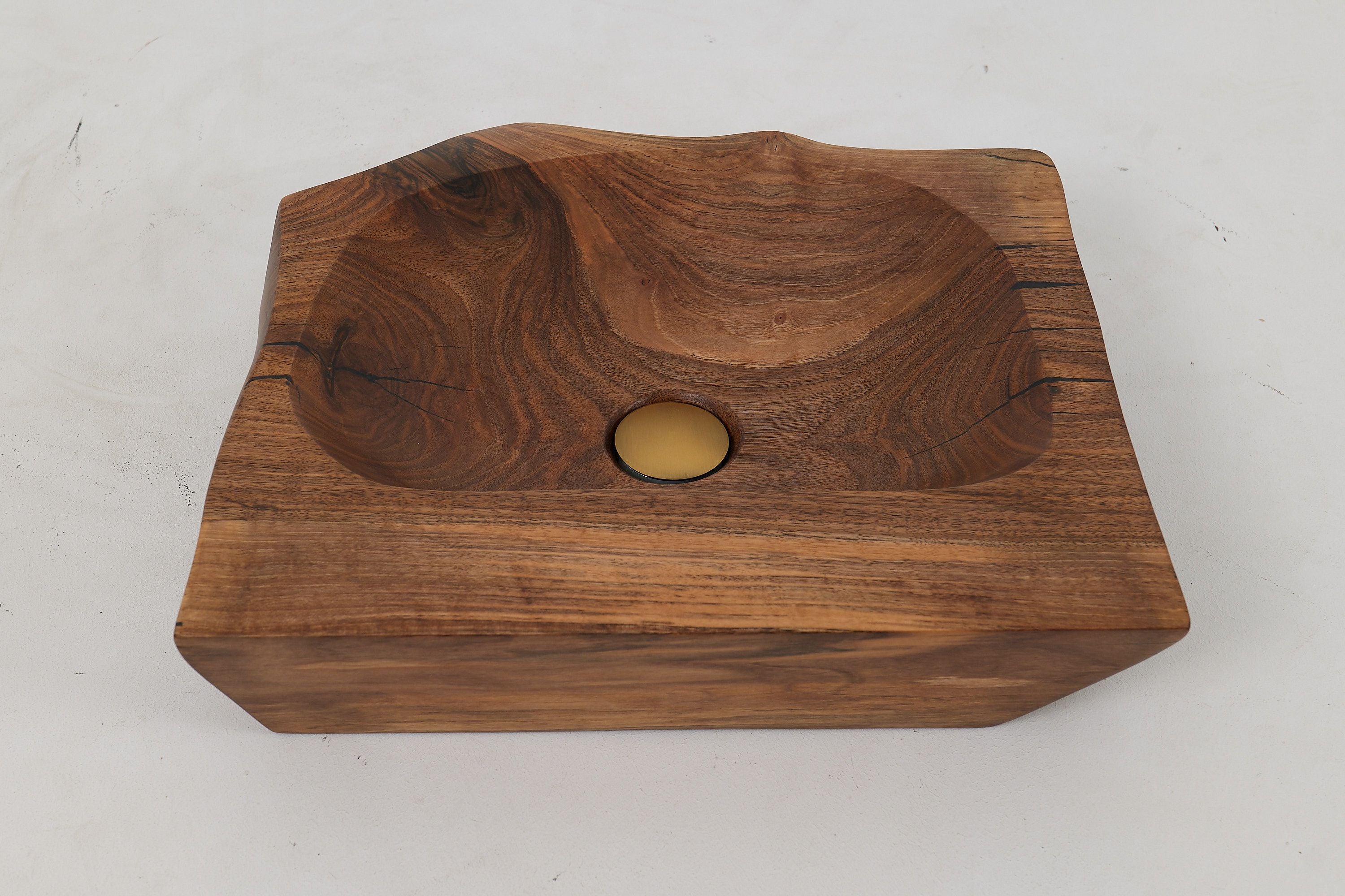 Banik, Organic Sculpted Wood Sink - Carved From Solid Wood - image 9