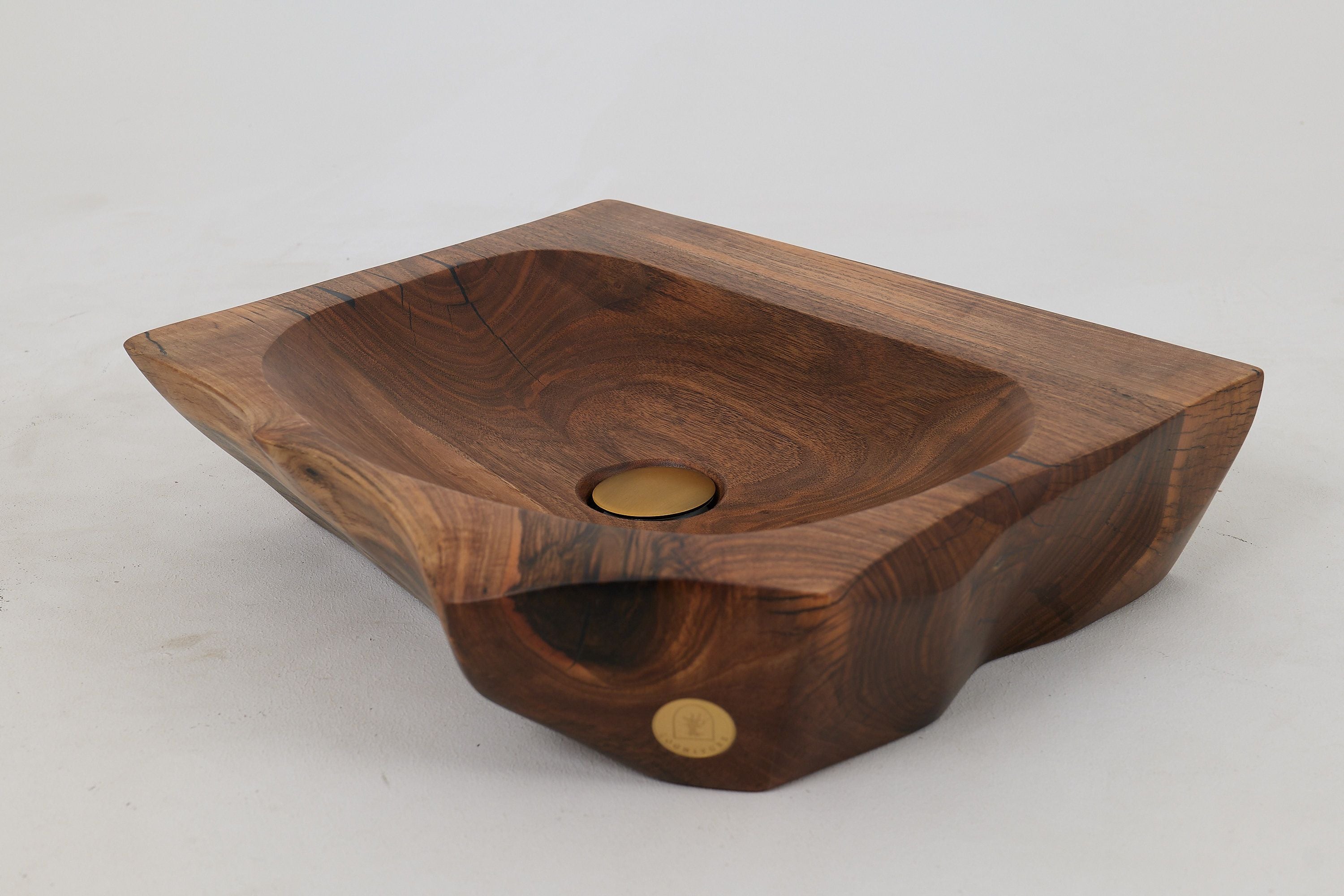 Banik, Organic Sculpted Wood Sink - Carved From Solid Wood - image 5