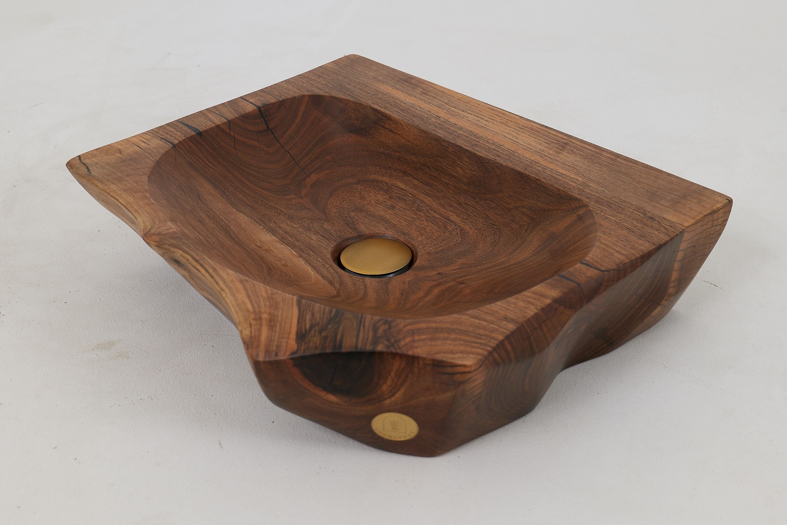 Banik, Organic Sculpted Wood Sink - Carved From Solid Wood - image 6