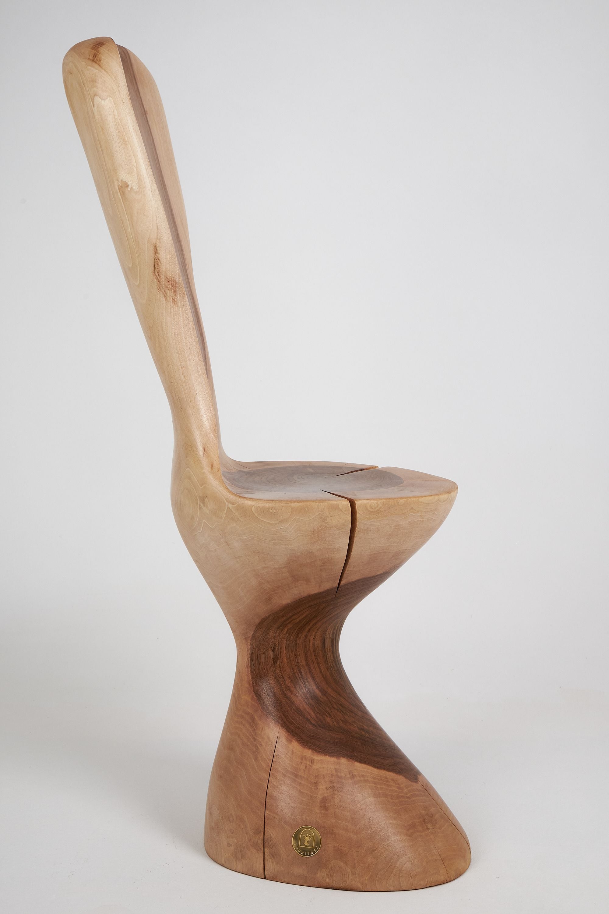 Leszy, Hand-Carved Walnut Chair - image 9