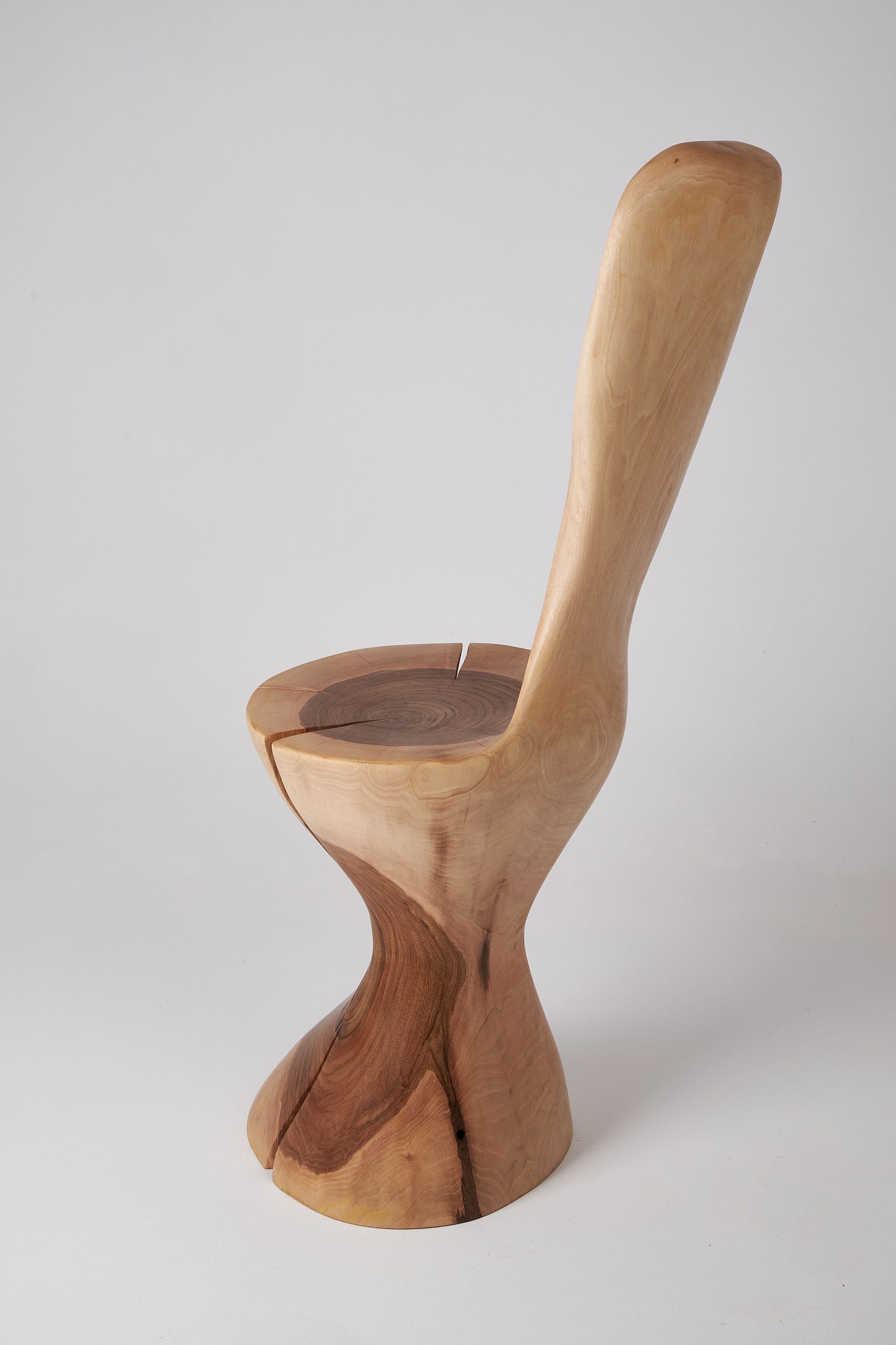 Leszy, Hand-Carved Walnut Chair - image 5