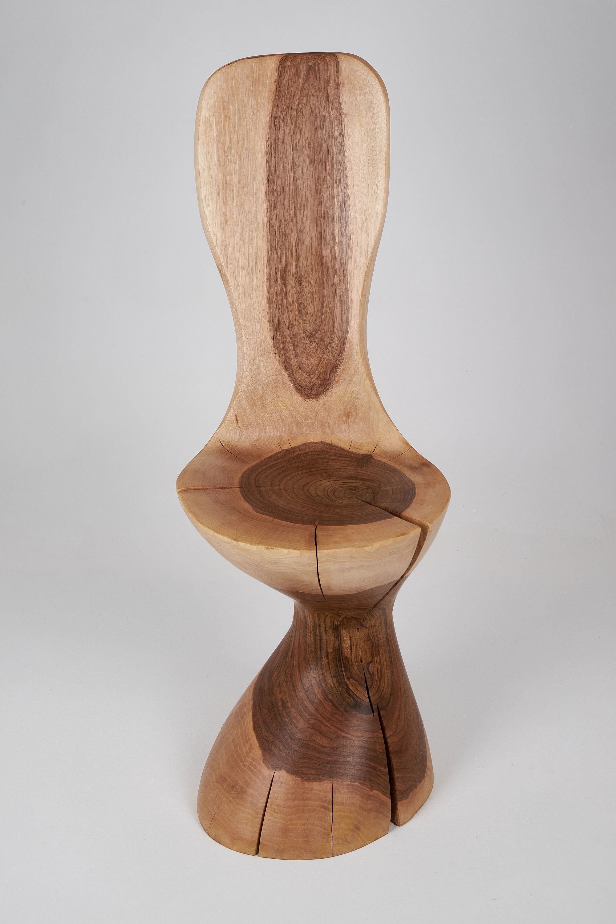 Leszy, Hand-Carved Walnut Chair - image 2