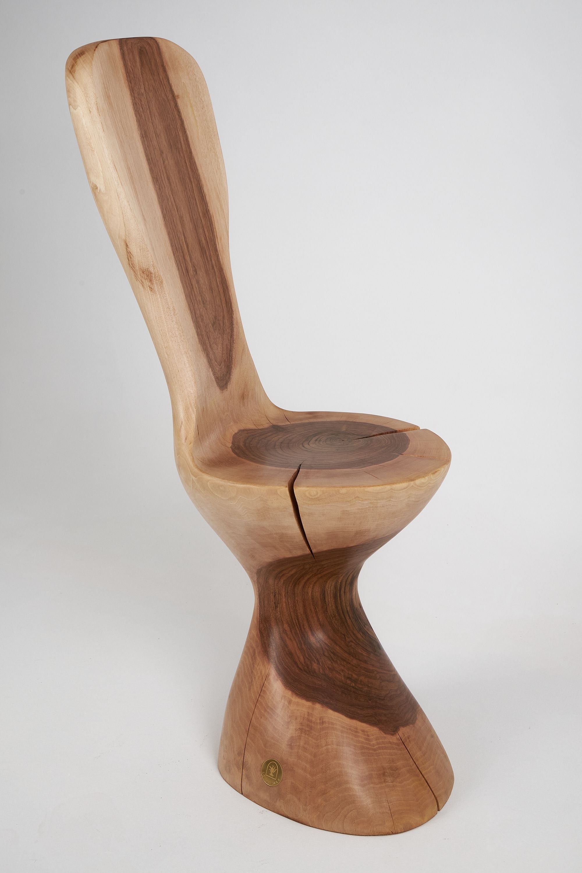 Leszy, Hand-Carved Walnut Chair - image 8