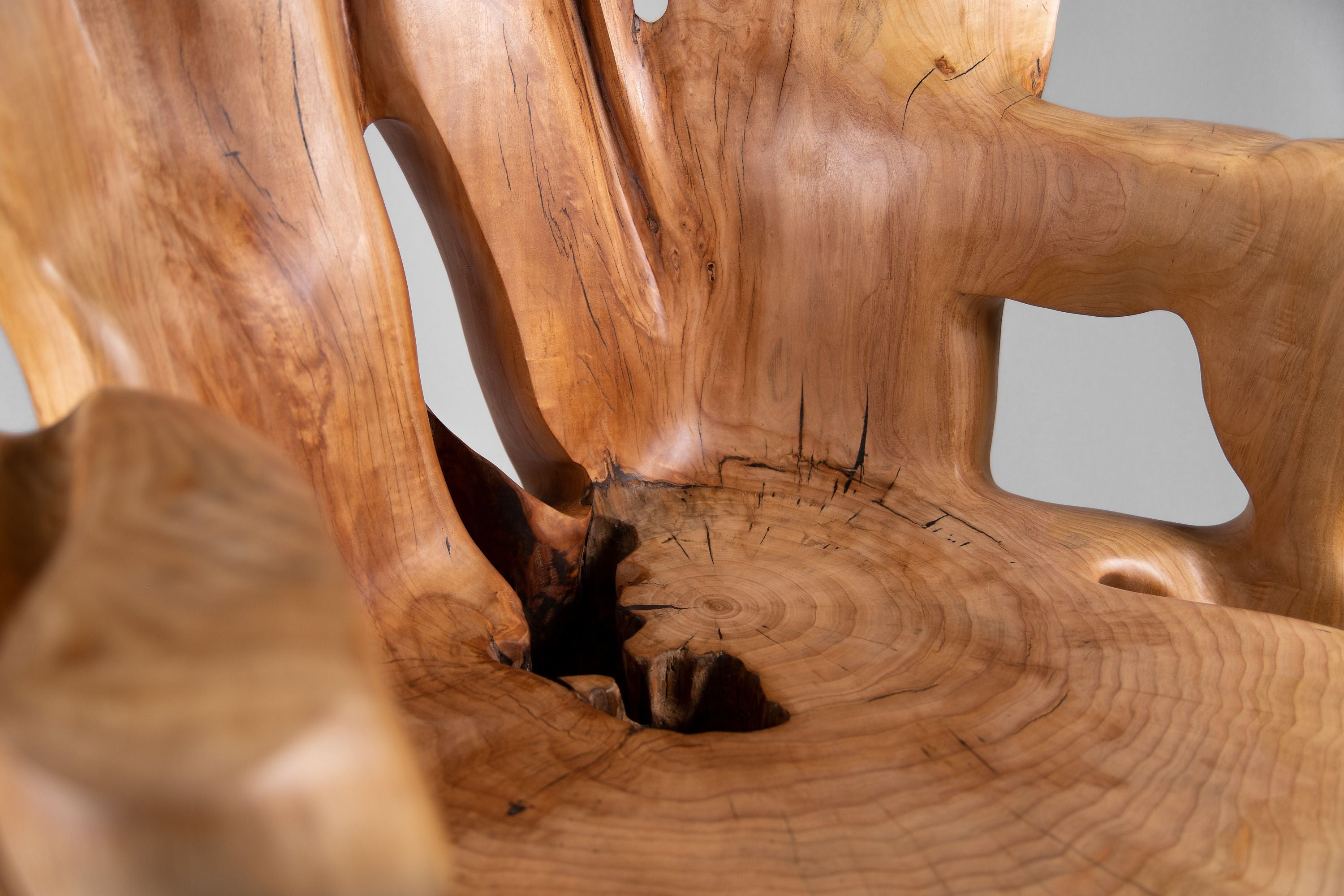 Veles, Chainsaw-Carved Sculptural Chair â Flowing Form in Solid Wood - image 15