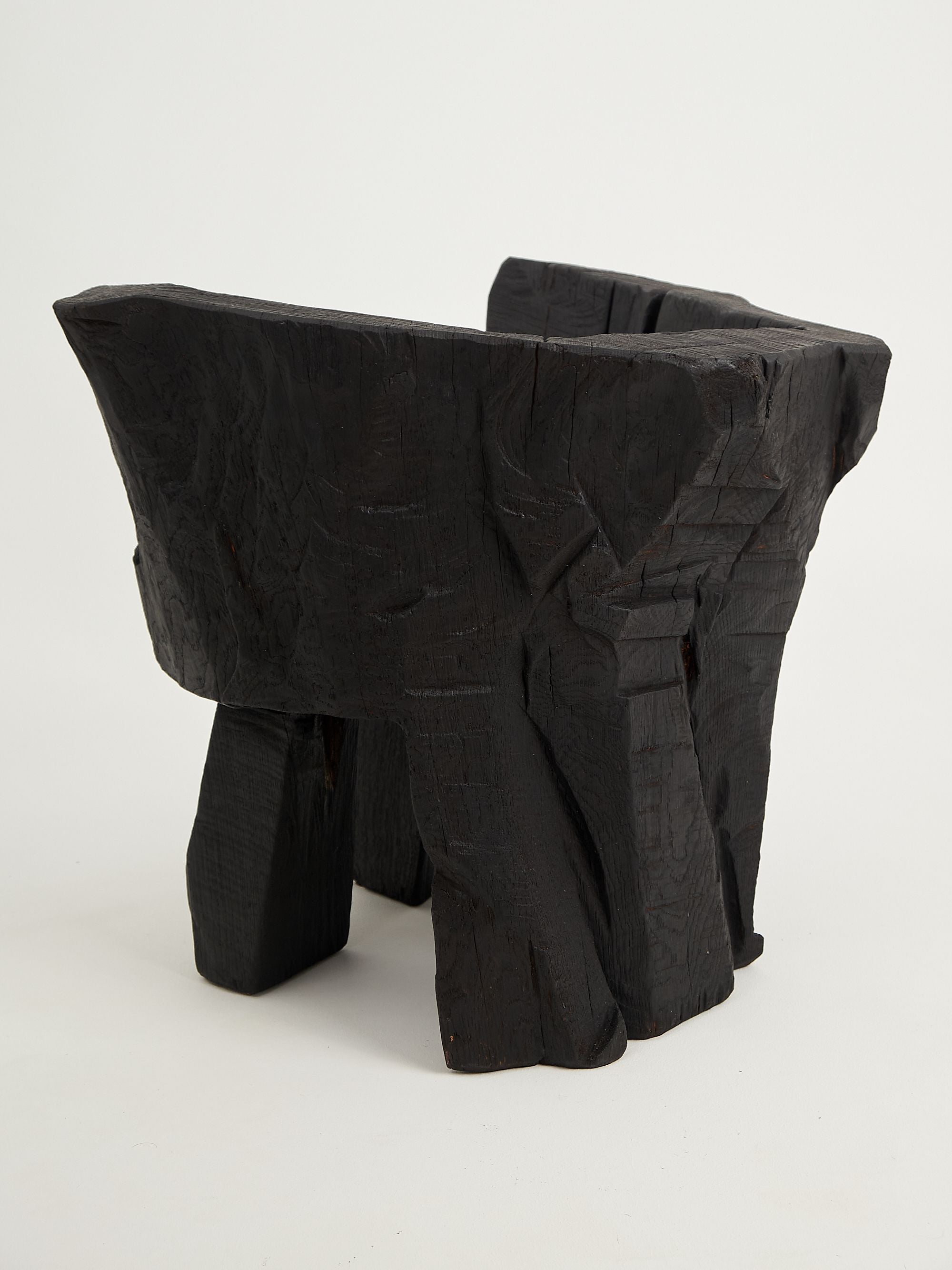 Jownik, Charred Sculptural Armchair â Primitive Form - image 6