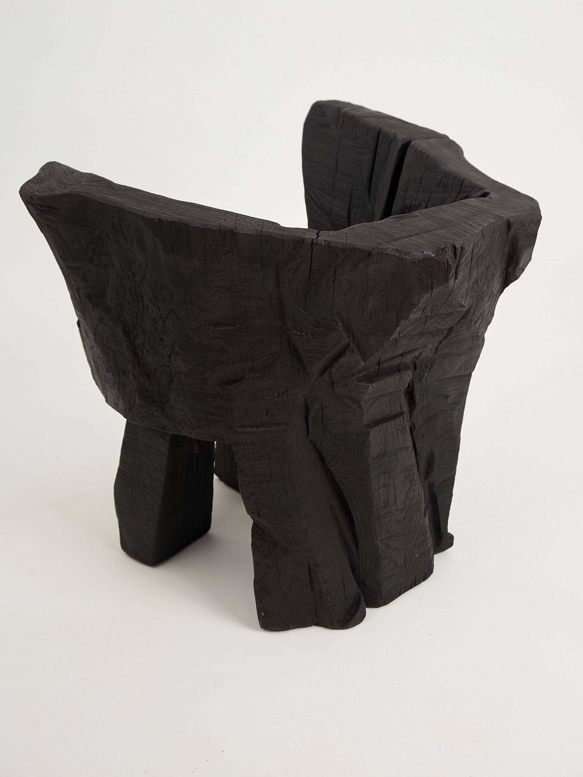 Jownik, Charred Sculptural Armchair â Primitive Form - image 7