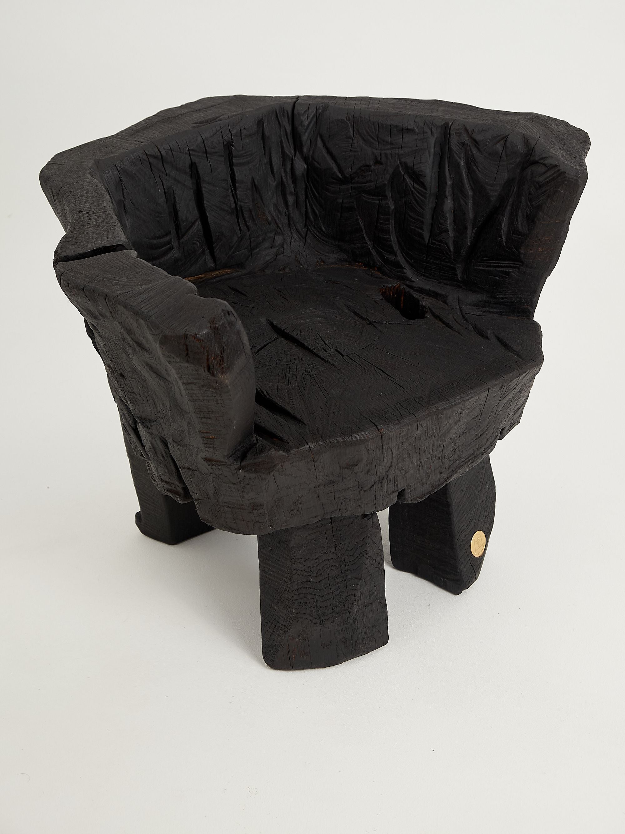 Jownik, Charred Sculptural Armchair â Primitive Form - image 15
