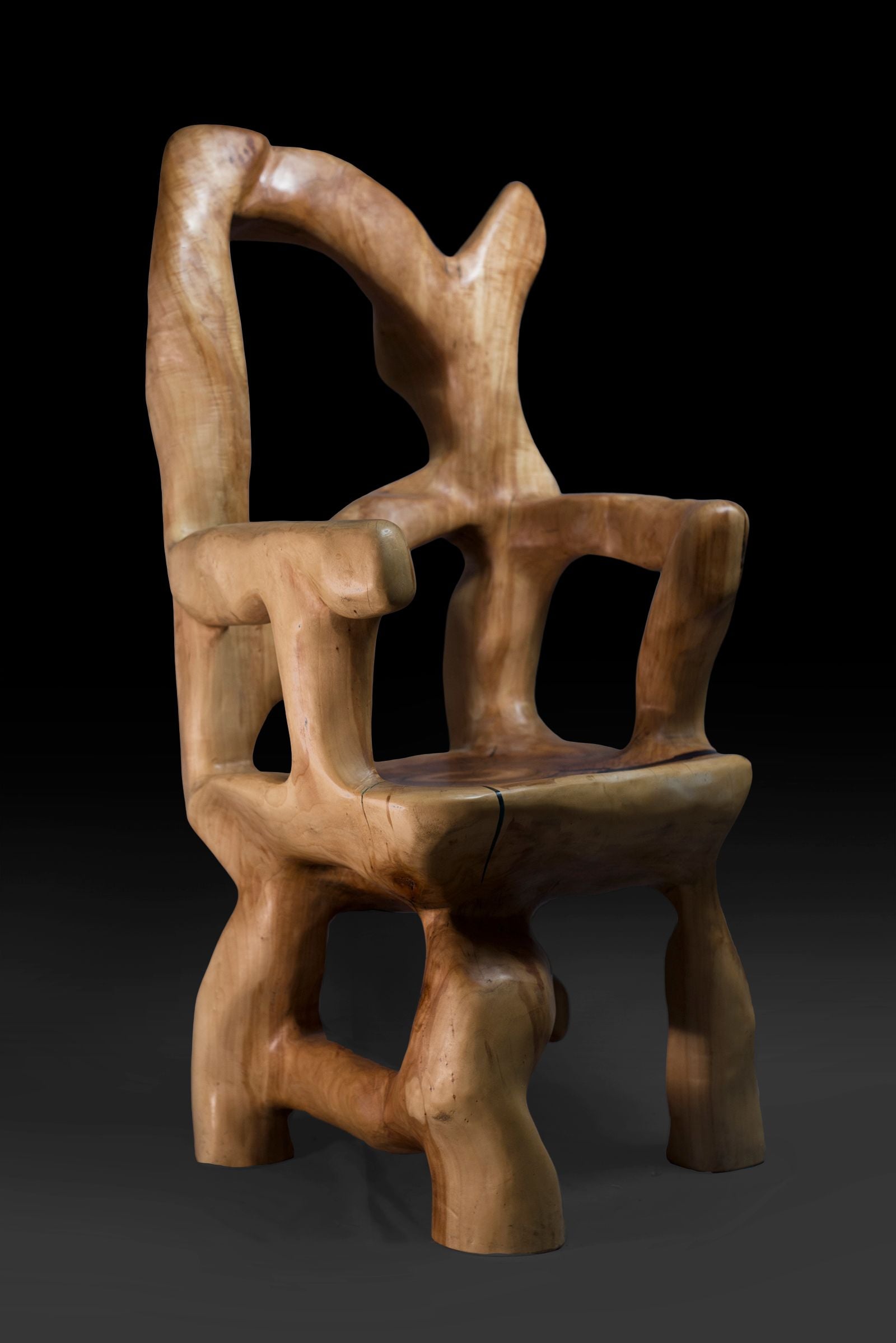 Veles, Chainsaw Carved Armchair From Solid Wood - image 7