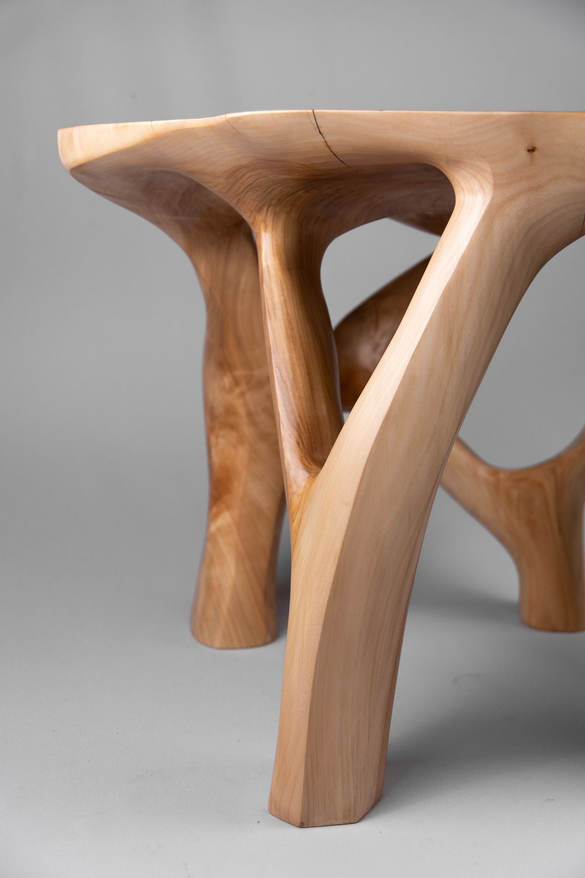 Domus, Sculptural Coffee Table Carved From Solid Wood - image 12