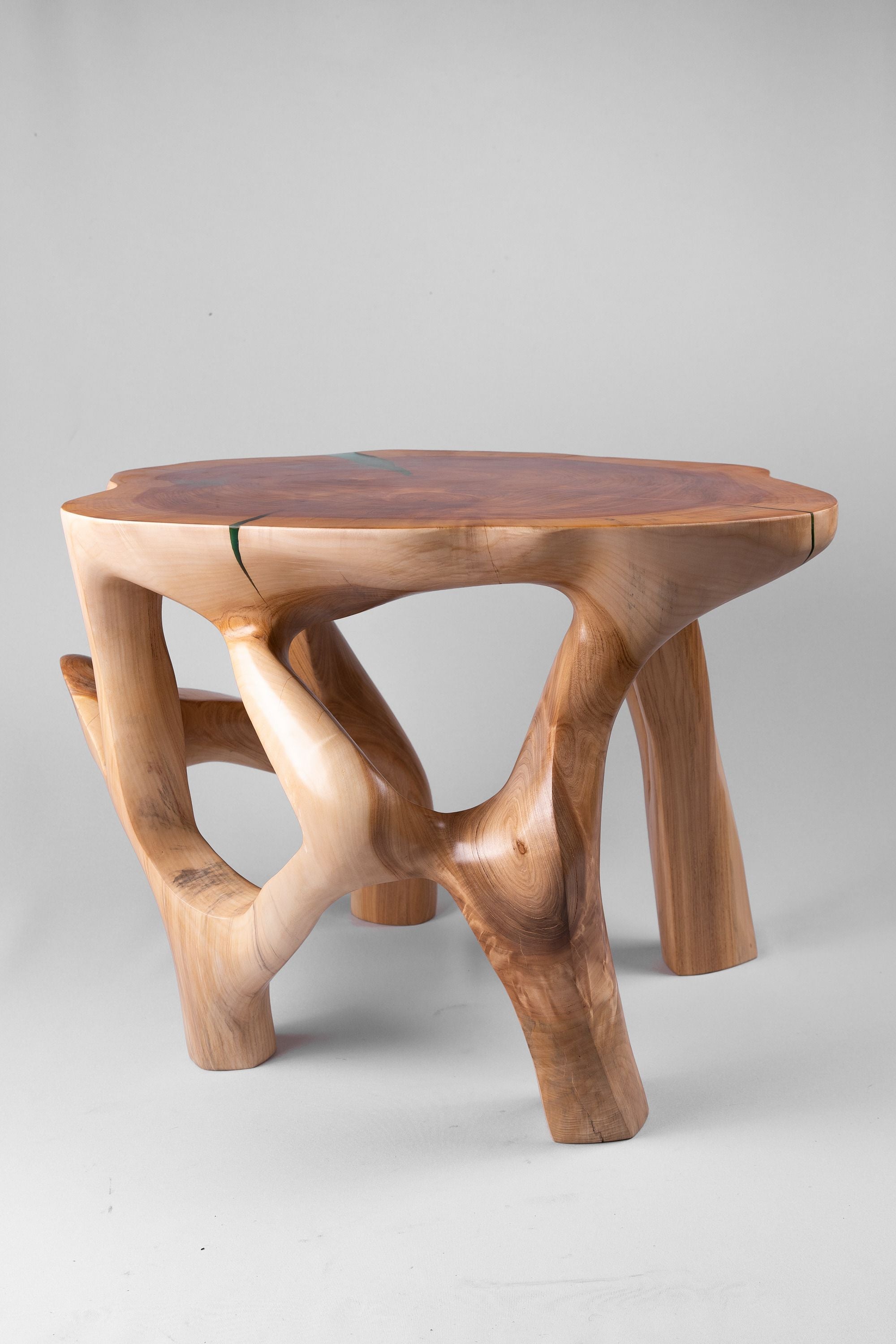 Domus, Sculptural Coffee Table Carved From Solid Wood - image 7