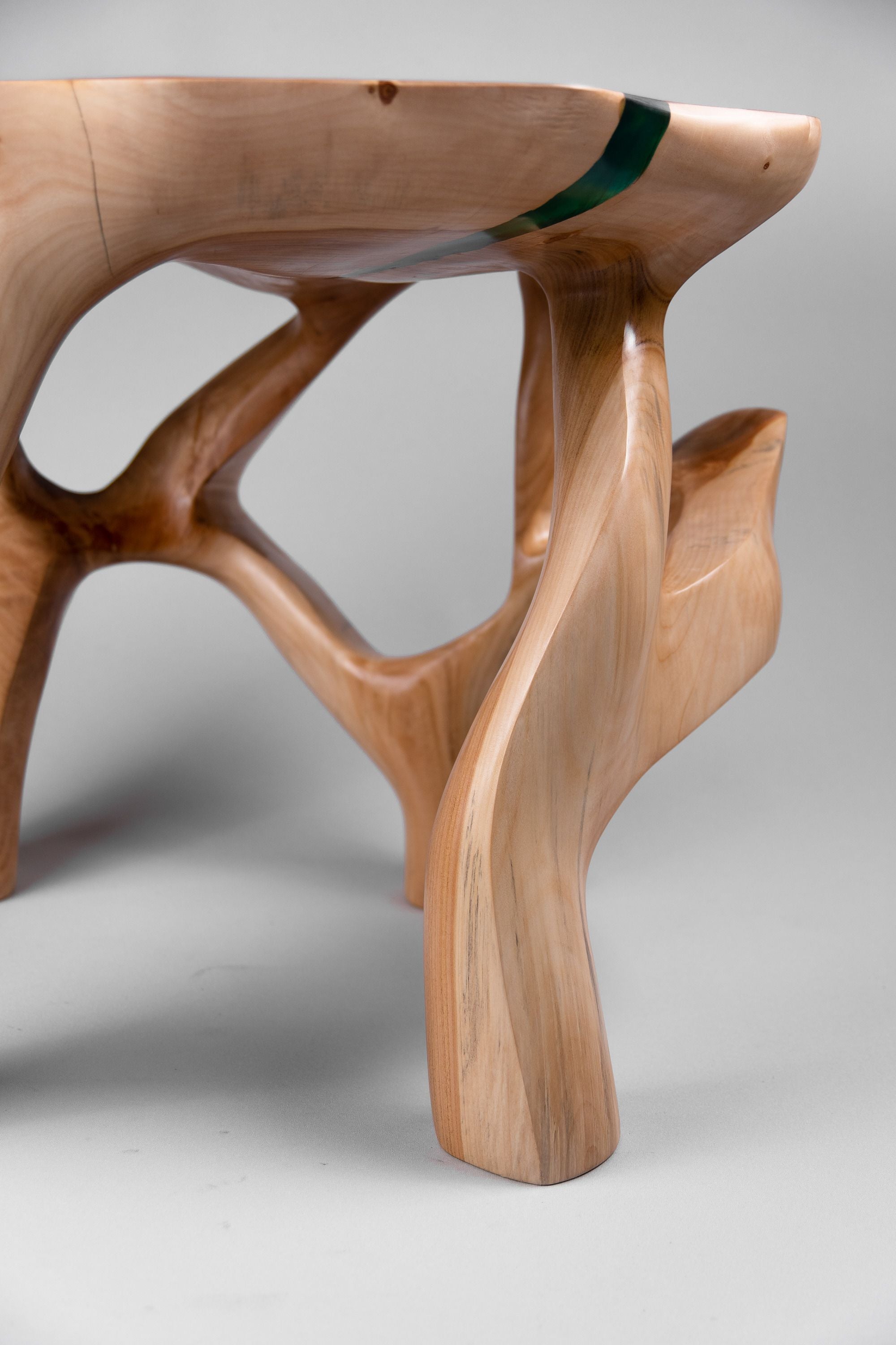 Domus, Sculptural Coffee Table Carved From Solid Wood - image 11