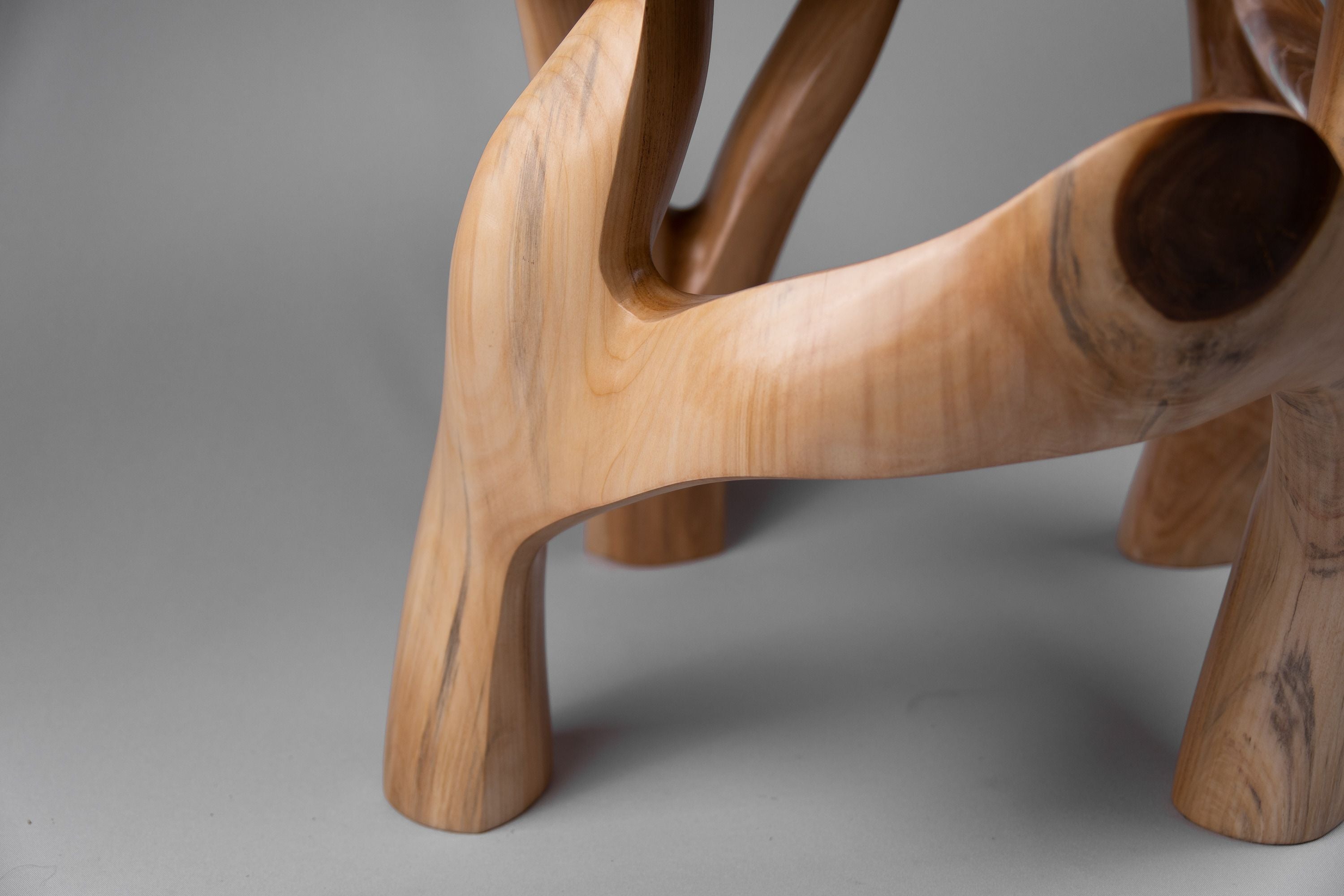 Domus, Sculptural Coffee Table Carved From Solid Wood - image 13