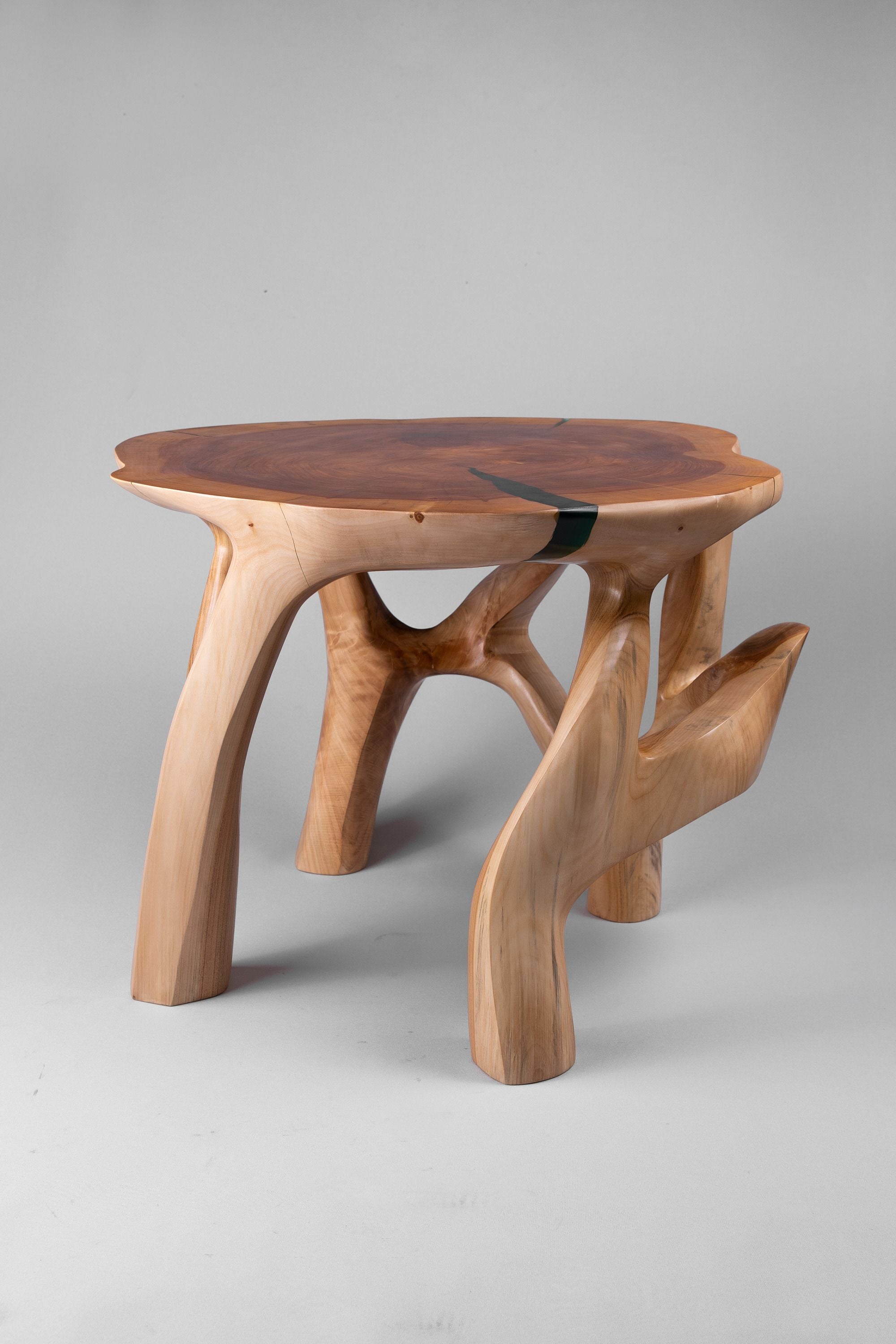 Domus, Sculptural Coffee Table Carved From Solid Wood - image 2