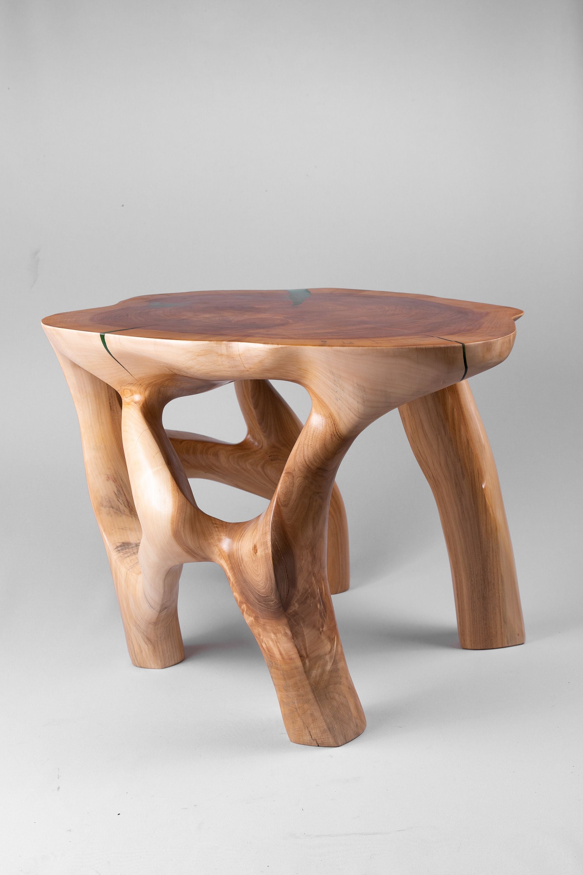 Domus, Sculptural Coffee Table Carved From Solid Wood - image 8