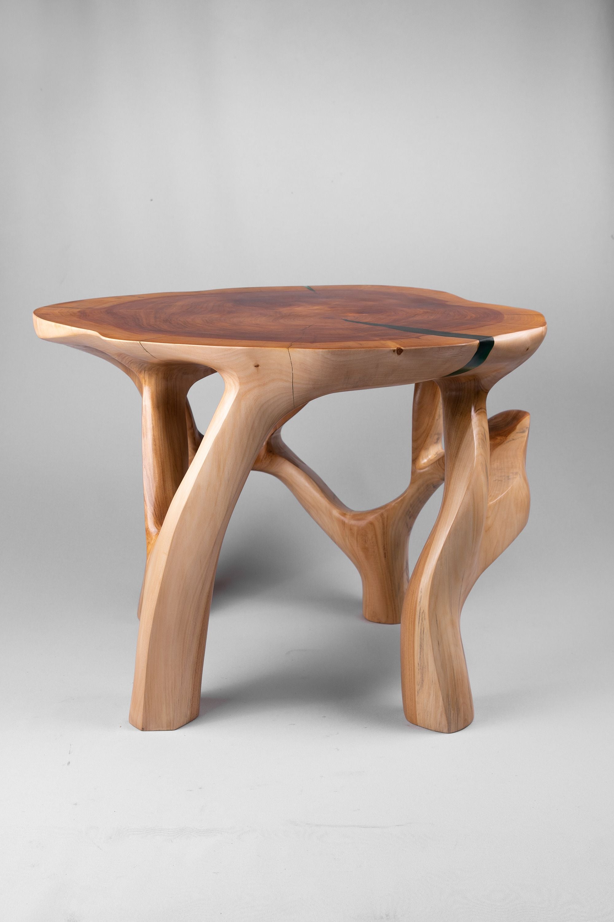 Domus, Sculptural Coffee Table Carved From Solid Wood - image 10