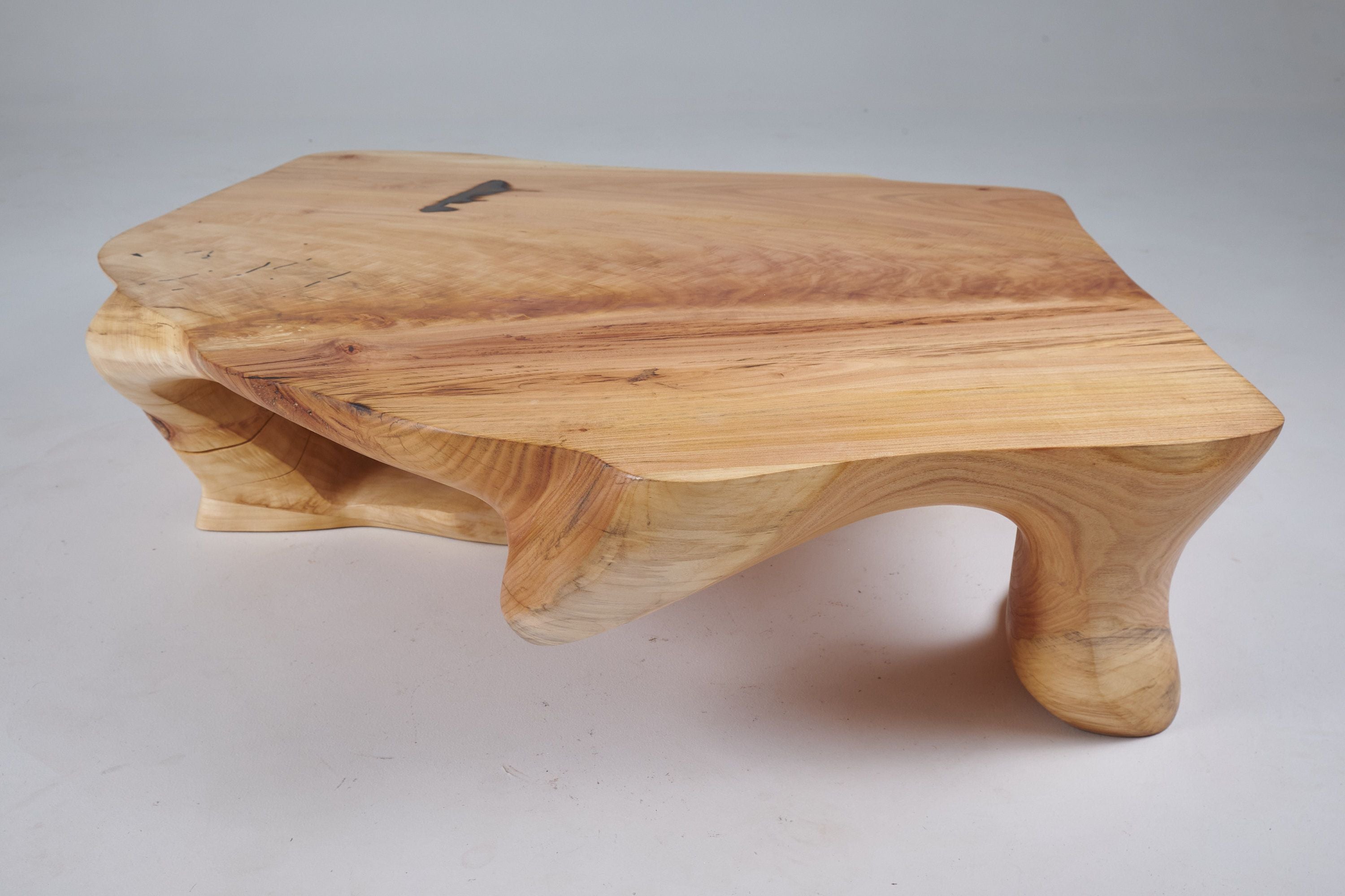 Domus, Sculptural Low Table Carved From Solid Wood - image 22
