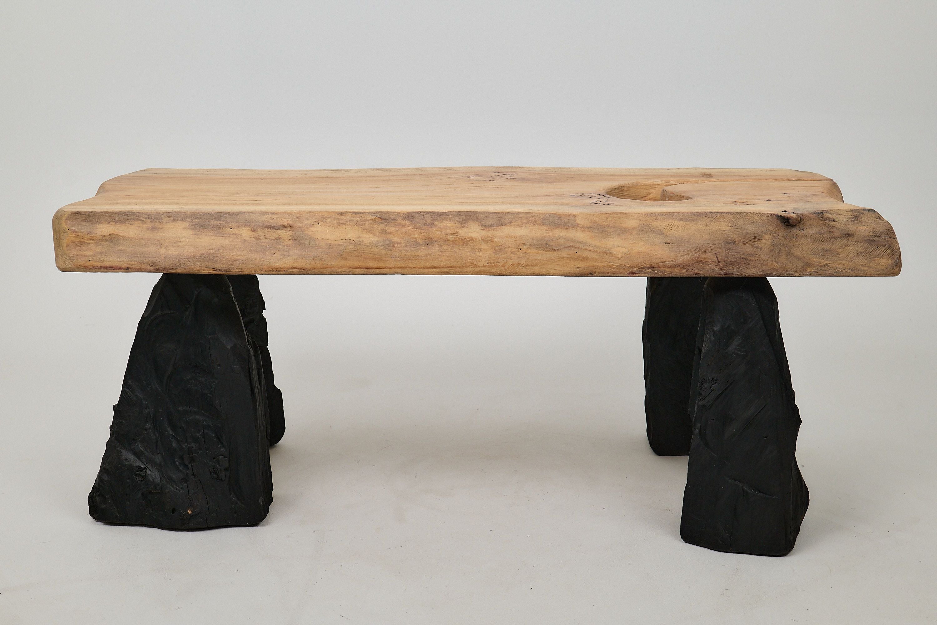 Jownik, Coffee Table â Natural Edge with Unique Charred Legs - image 2
