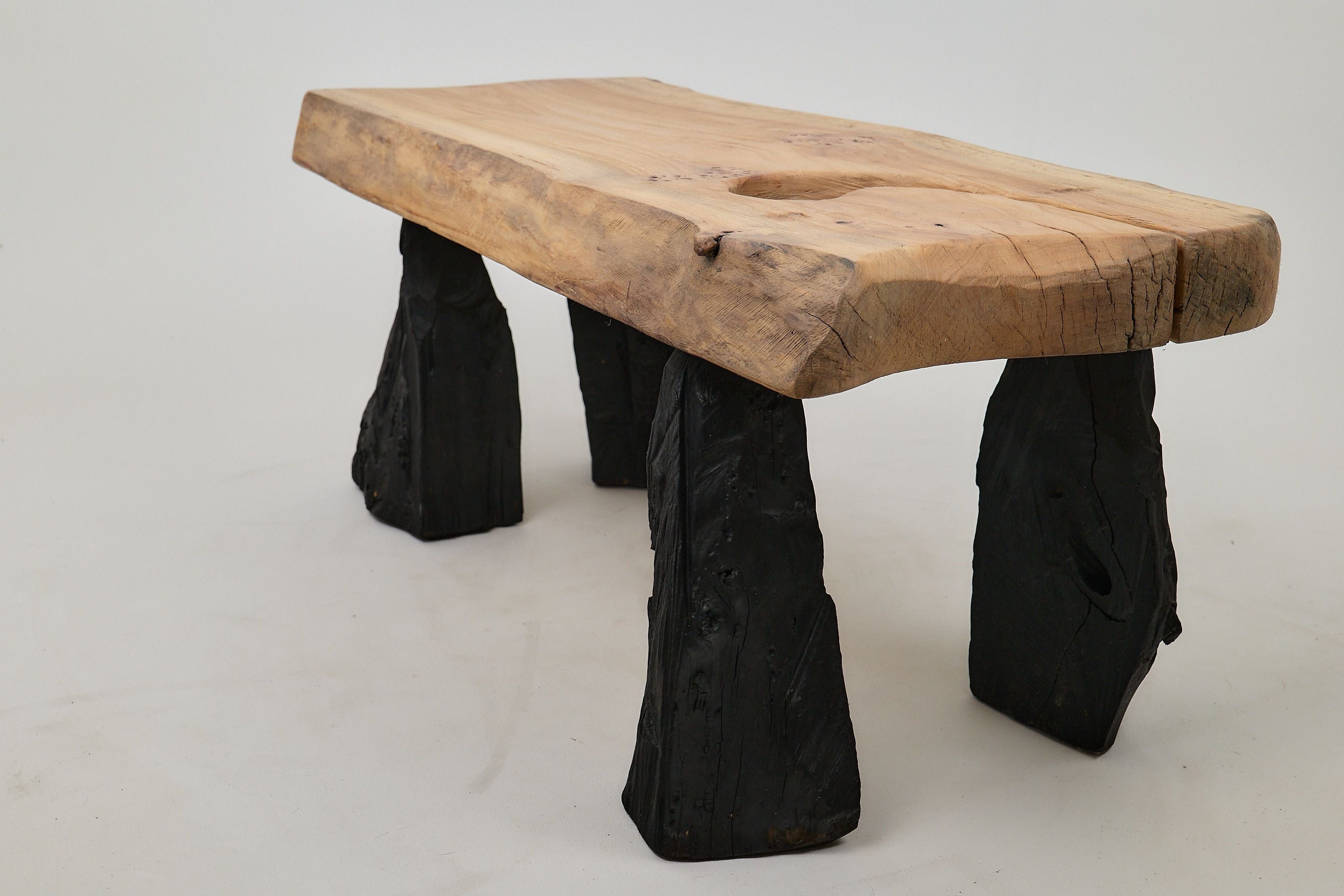 Jownik, Coffee Table â Natural Edge with Unique Charred Legs - image 6