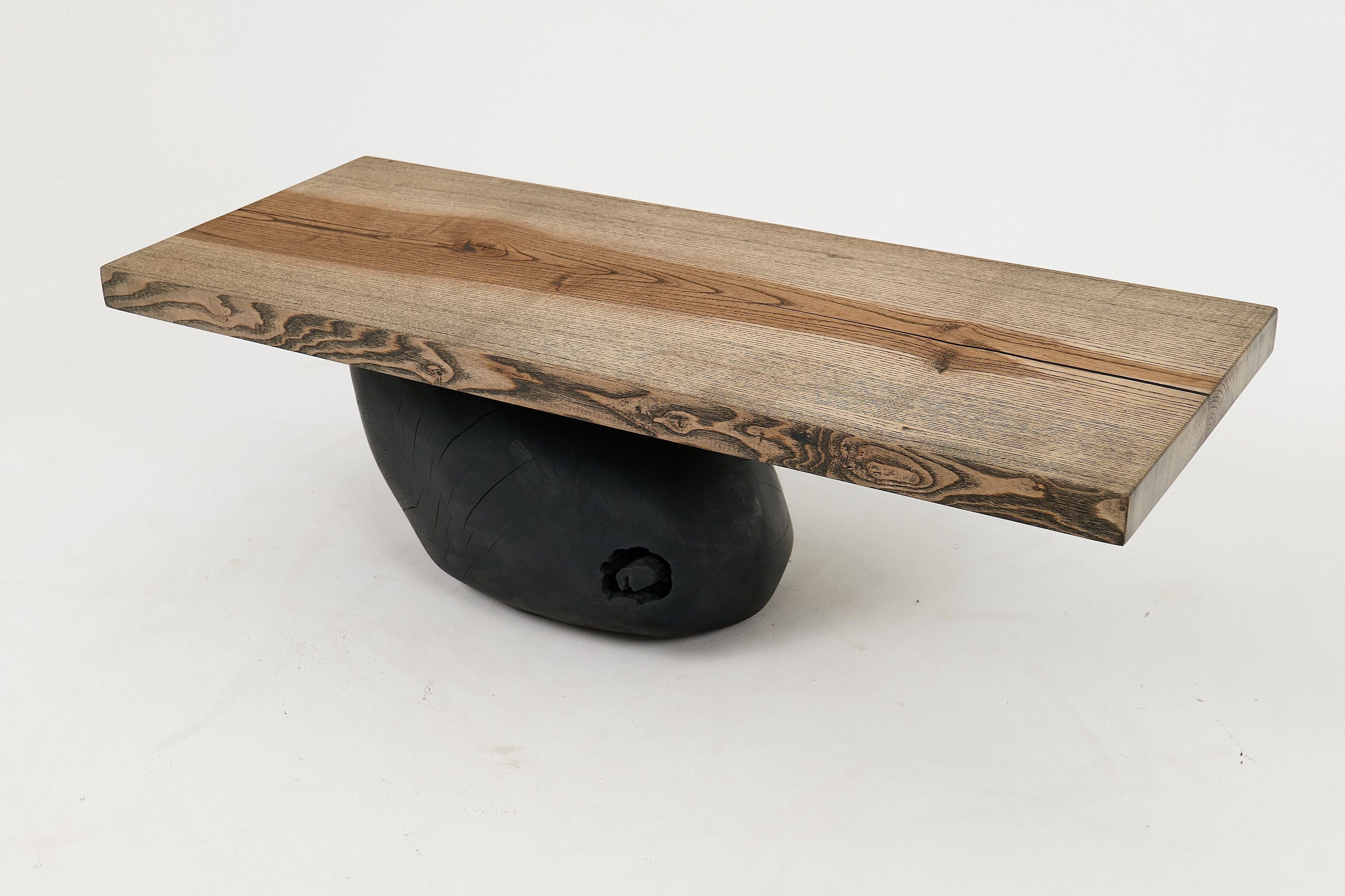 Jownik, Stone-Base Coffee Table â Floating Form on Blackened Balance - image 5