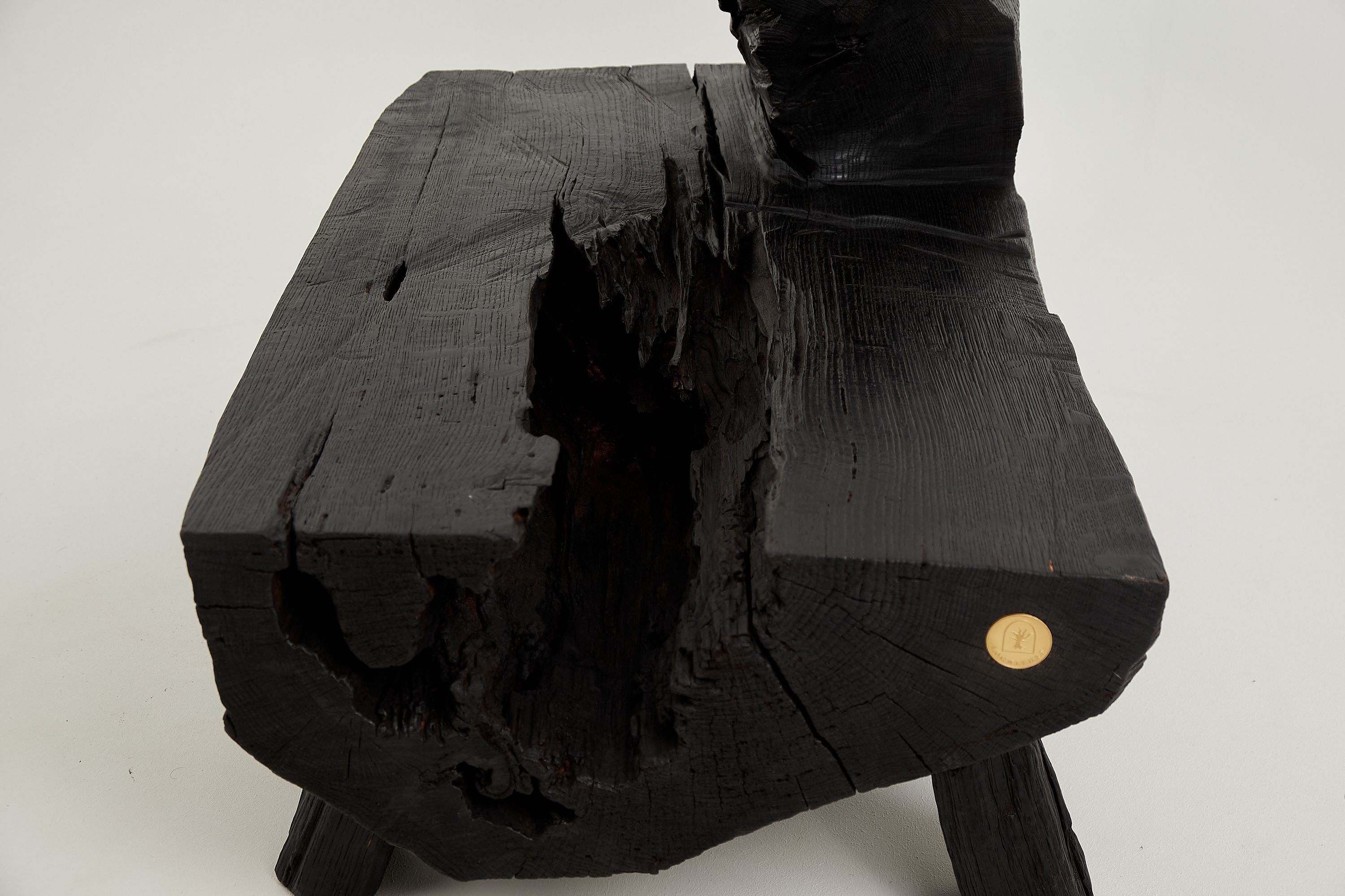 Jownik, Charred Rustic Coffee Table - Chainsaw Carved - image 8