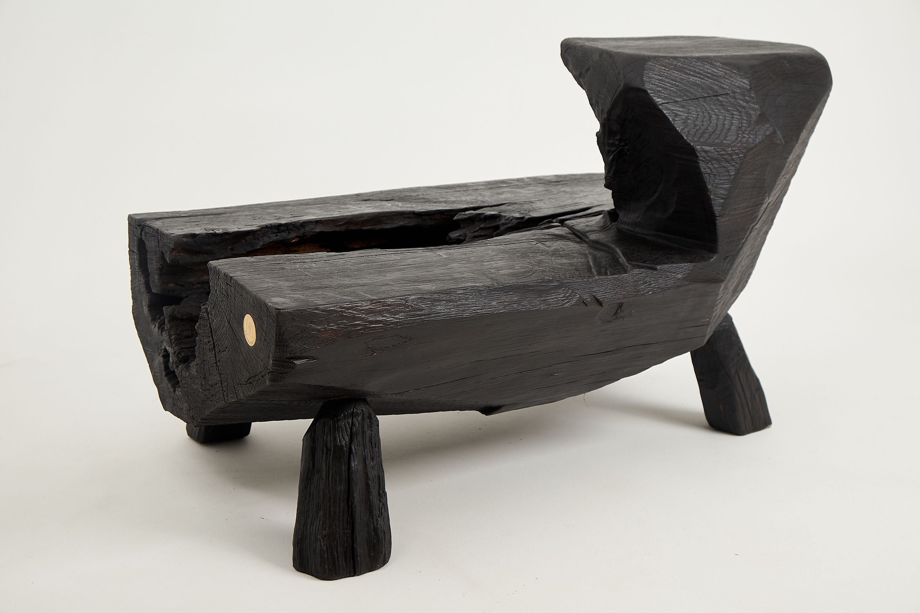 Jownik, Charred Rustic Coffee Table - Chainsaw Carved - image 13