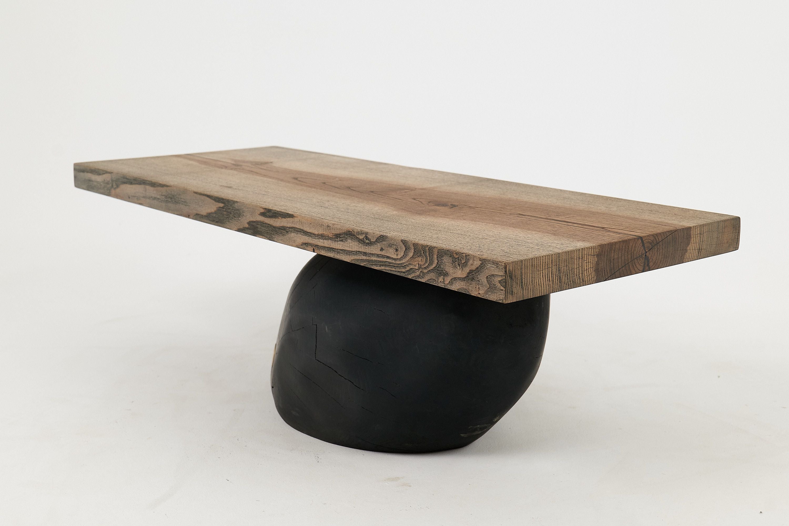 Jownik, Stone-Base Coffee Table â Floating Form on Blackened Balance - image 15