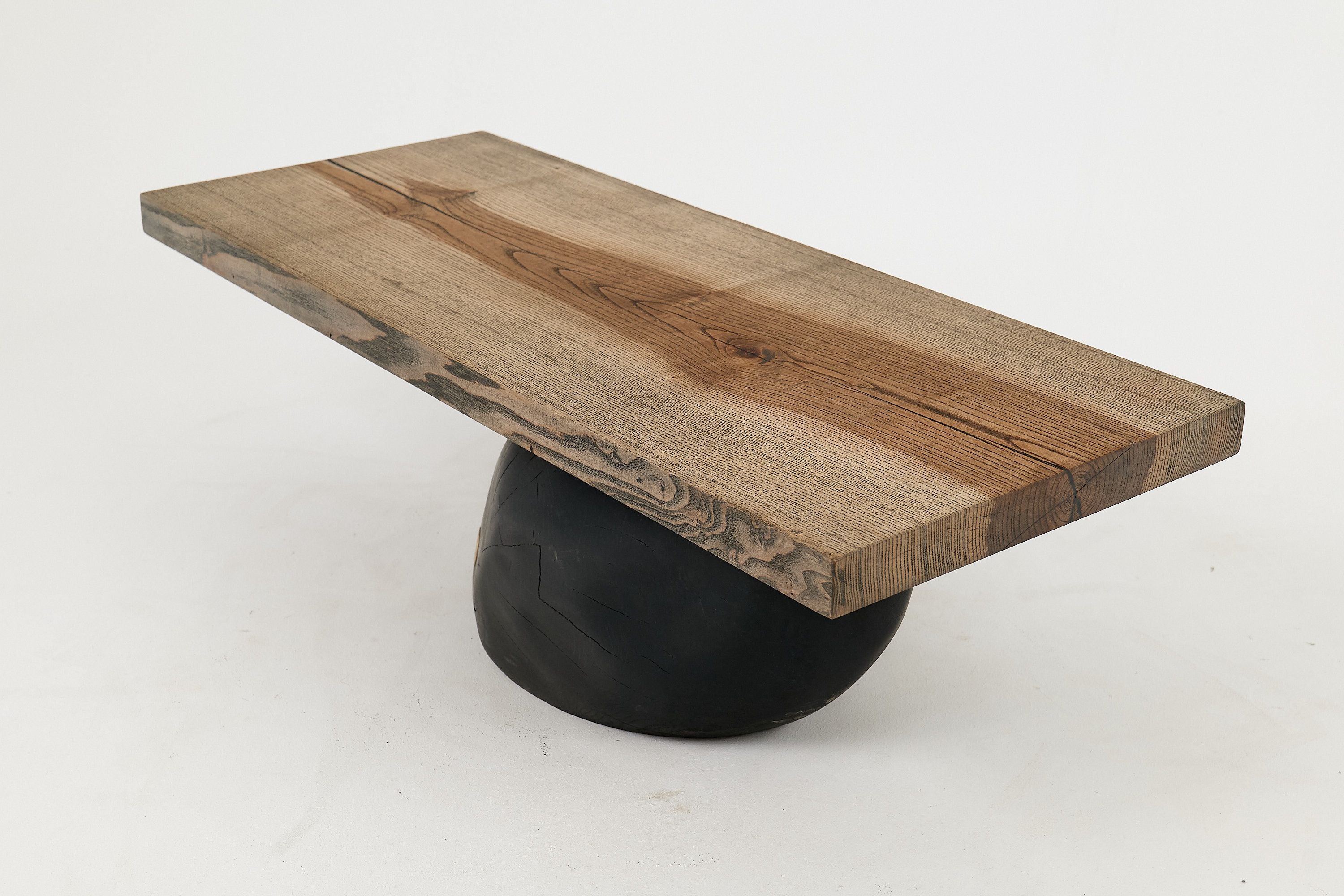 Jownik, Stone-Base Coffee Table â Floating Form on Blackened Balance - image 16