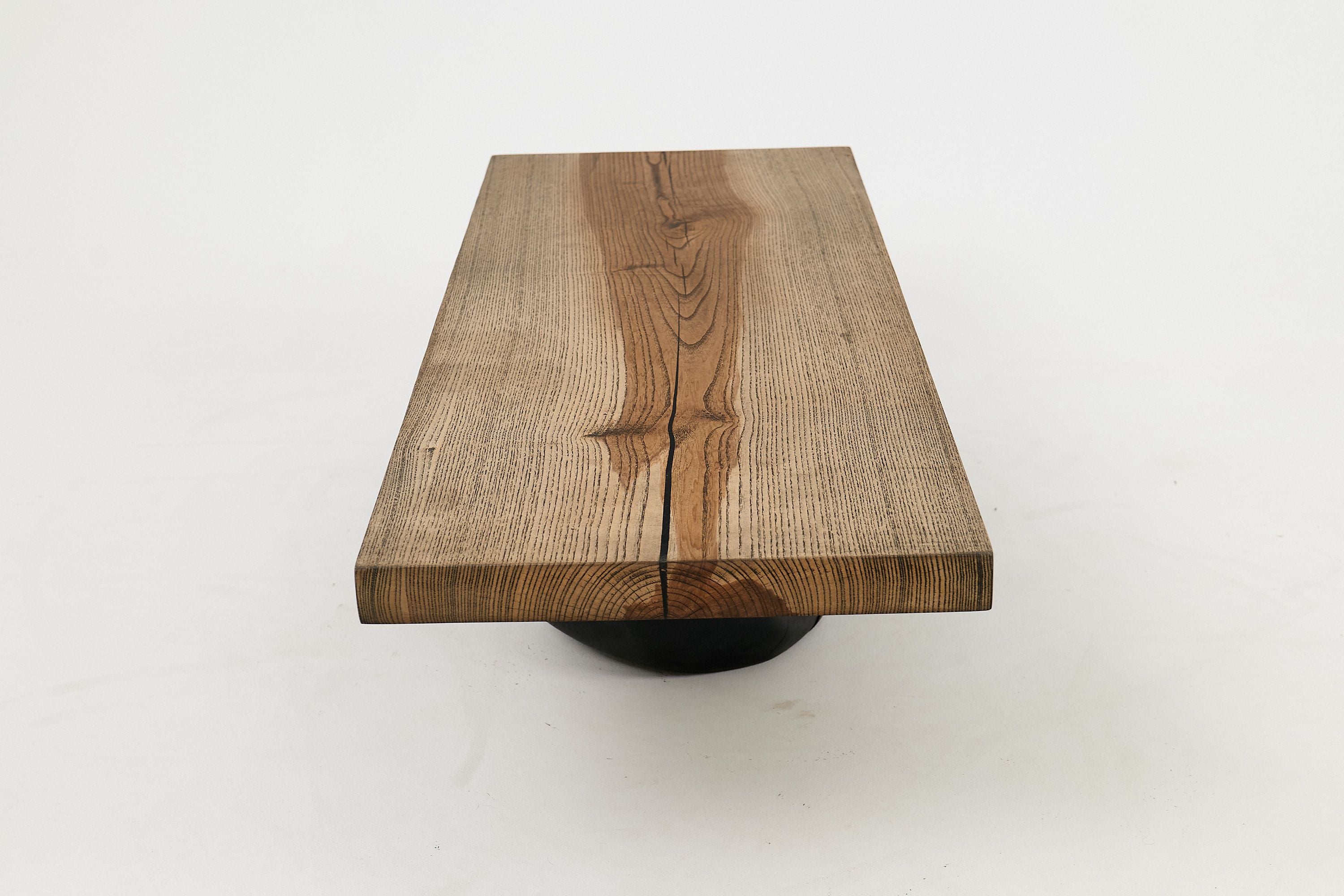 Jownik, Stone-Base Coffee Table â Floating Form on Blackened Balance - image 9