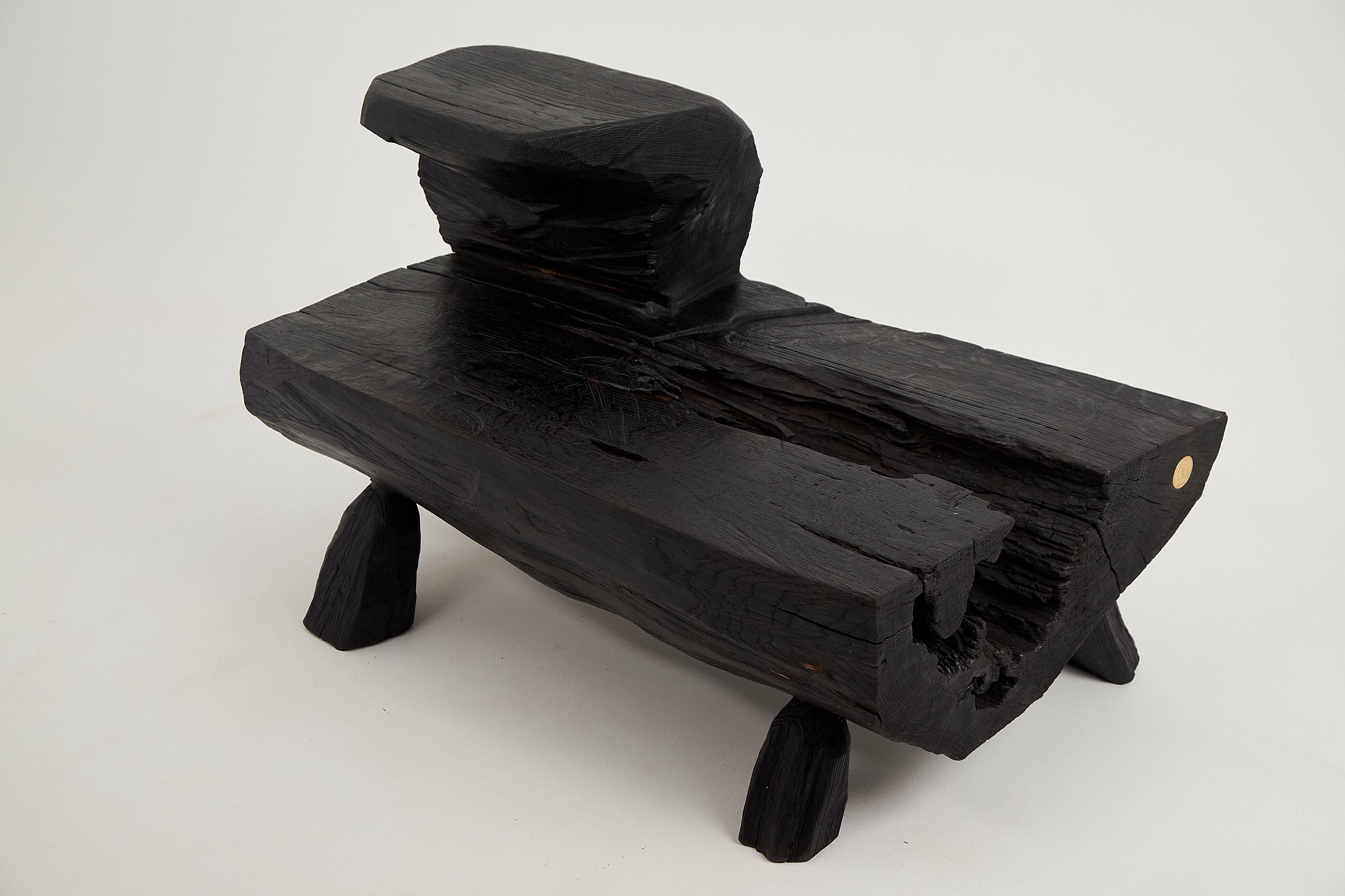 Jownik, Charred Rustic Coffee Table - Chainsaw Carved