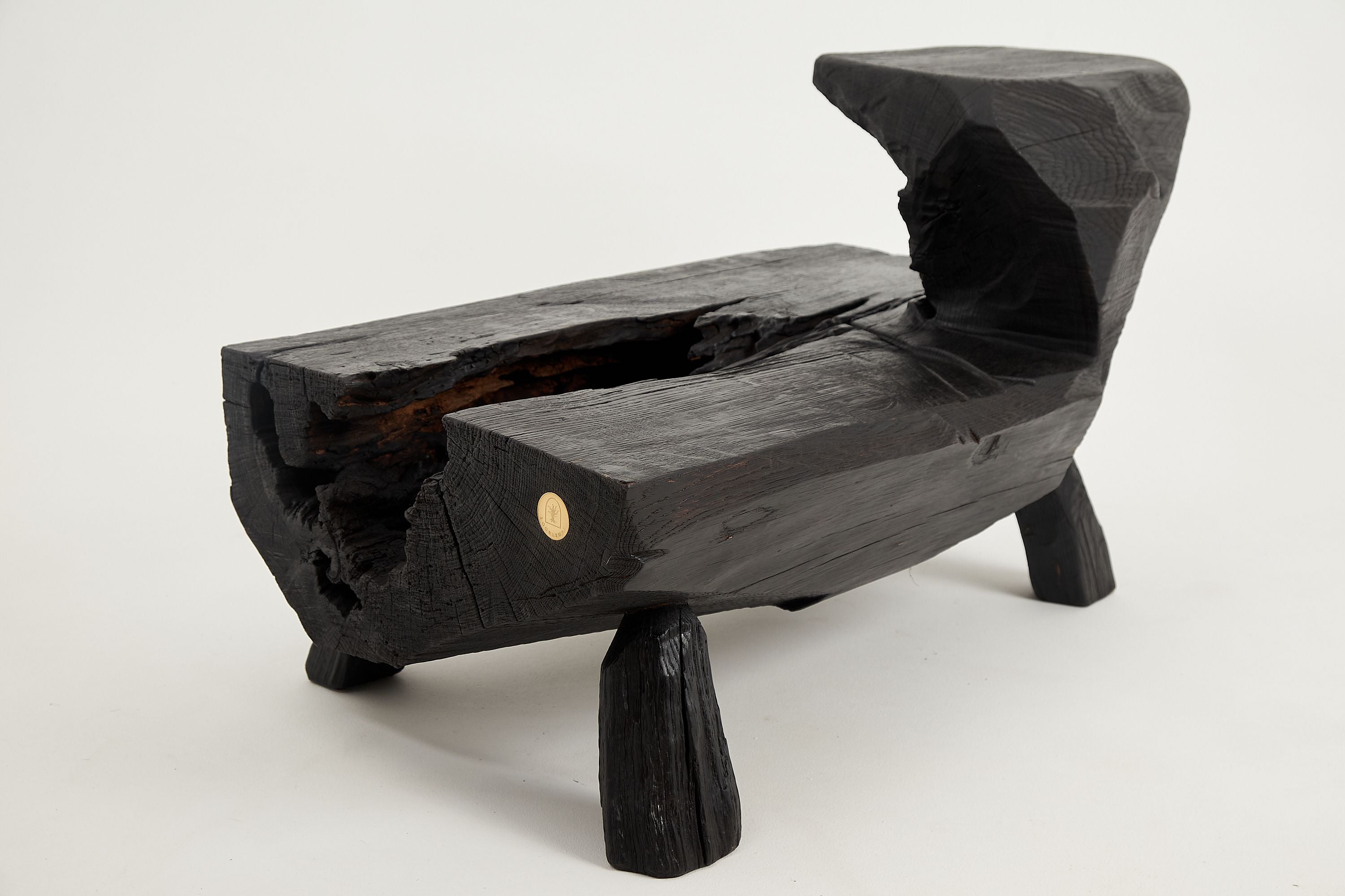 Jownik, Charred Rustic Coffee Table - Chainsaw Carved - image 11
