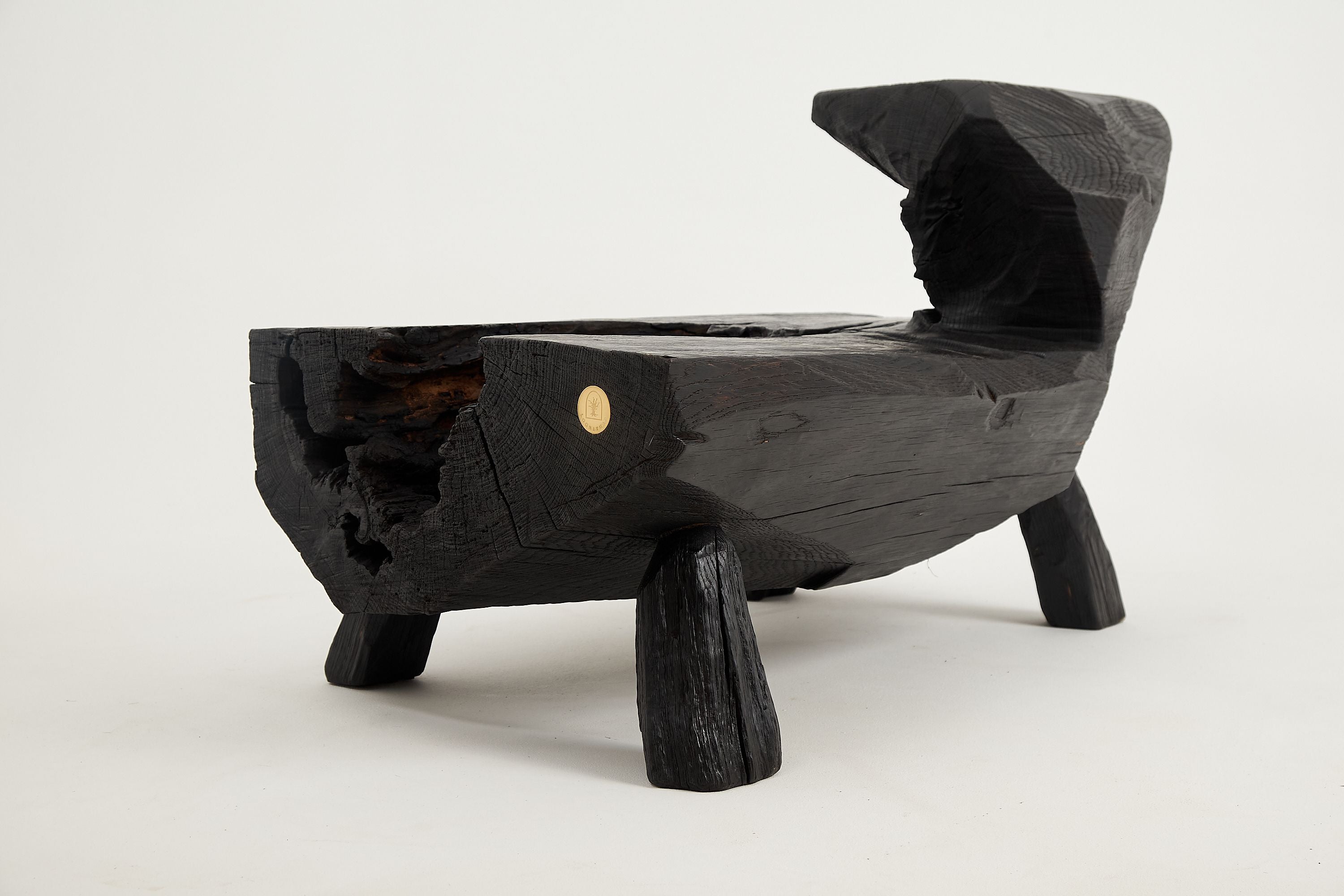 Jownik, Charred Rustic Coffee Table - Chainsaw Carved - image 12