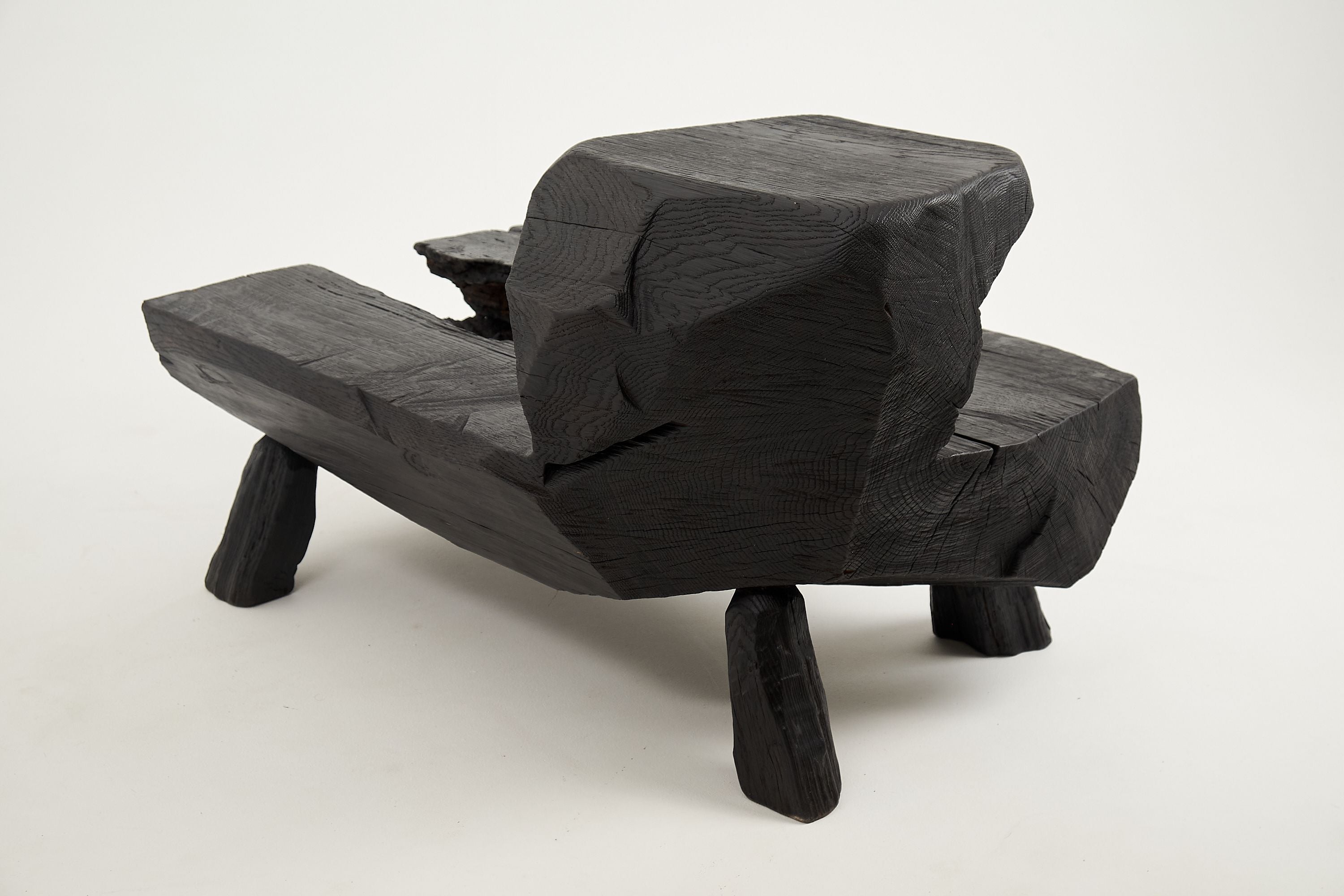Jownik, Charred Rustic Coffee Table - Chainsaw Carved - image 15