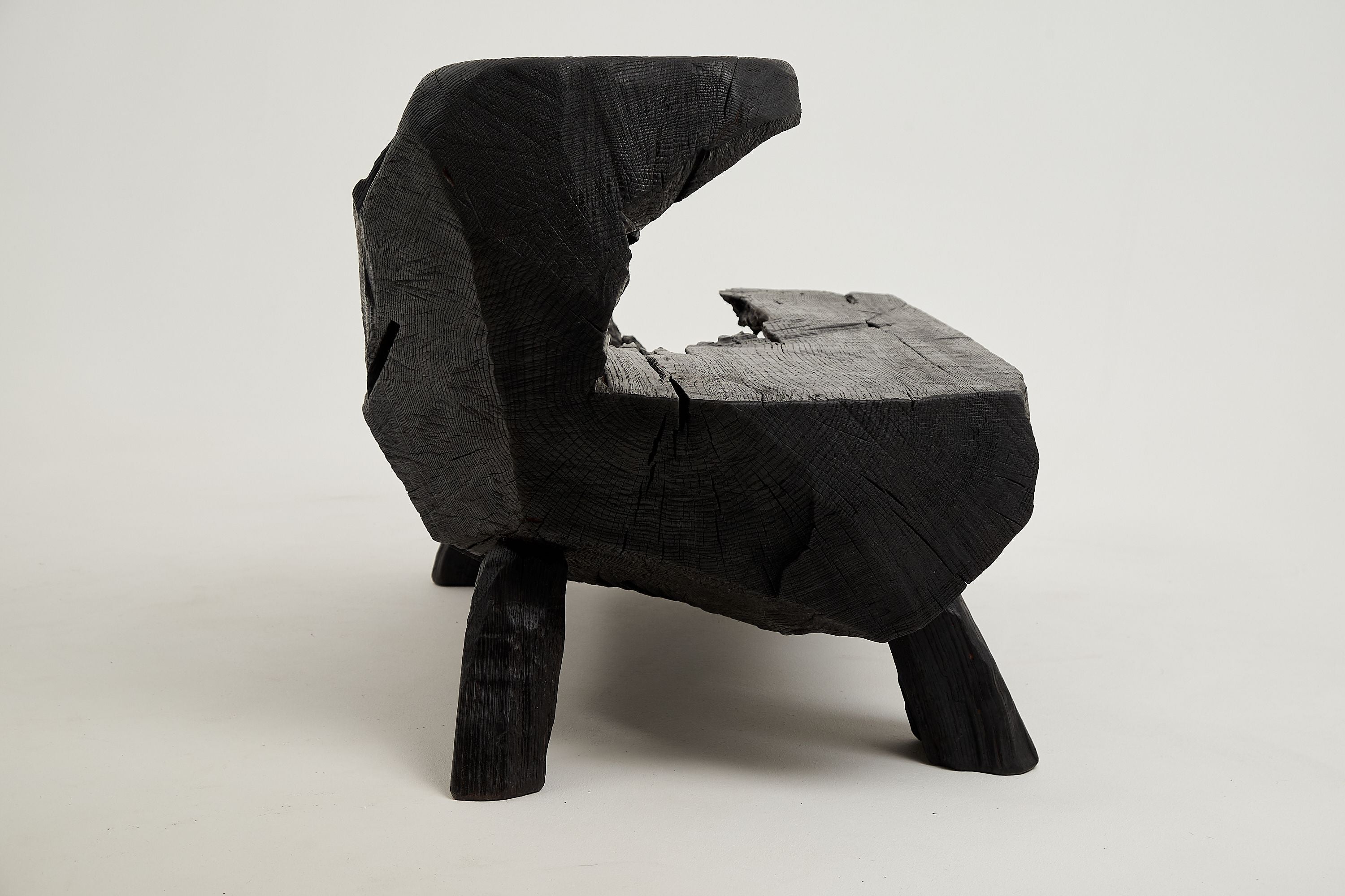 Jownik, Charred Rustic Coffee Table - Chainsaw Carved - image 17