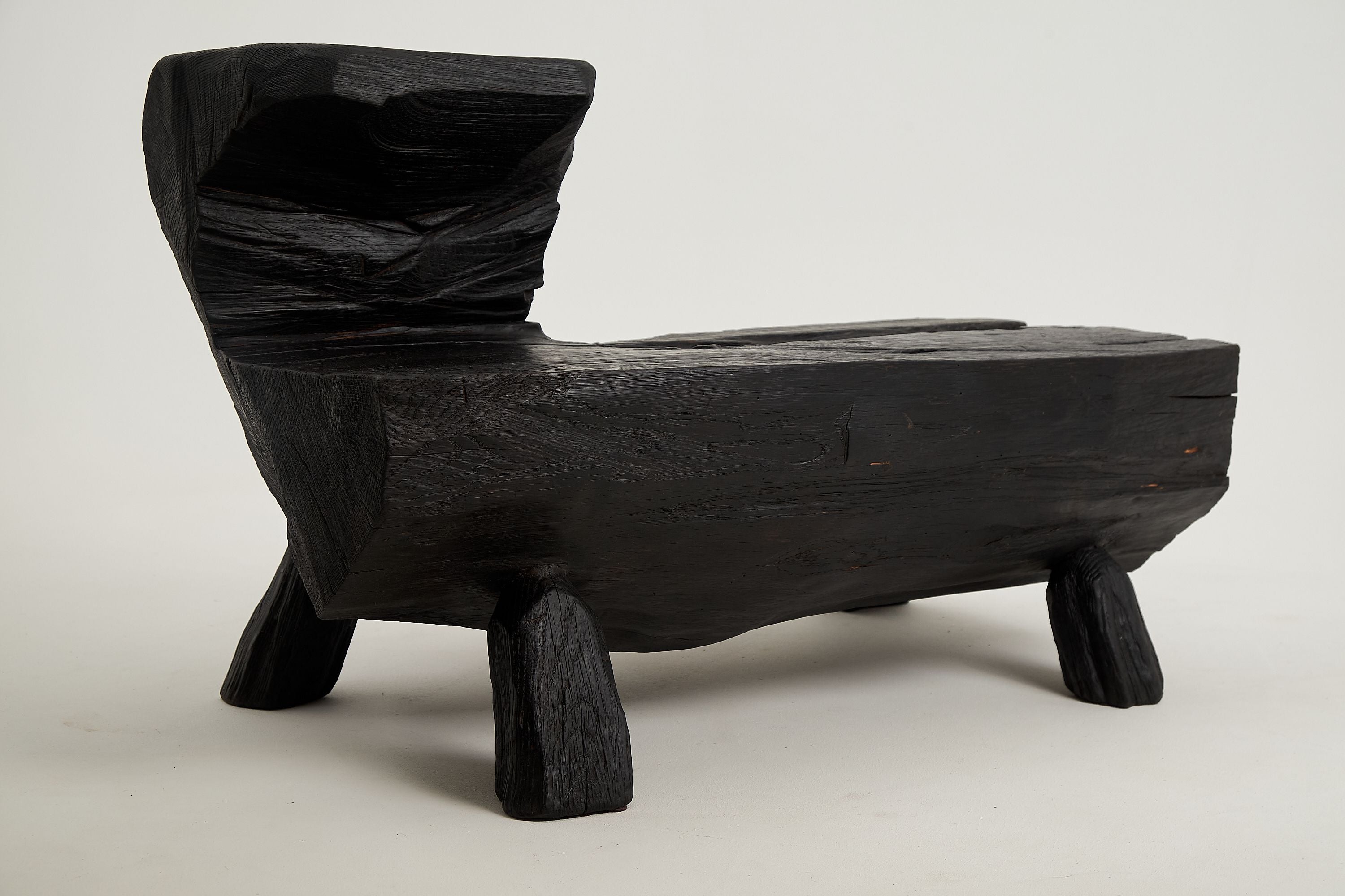 Jownik, Charred Rustic Coffee Table - Chainsaw Carved - image 19