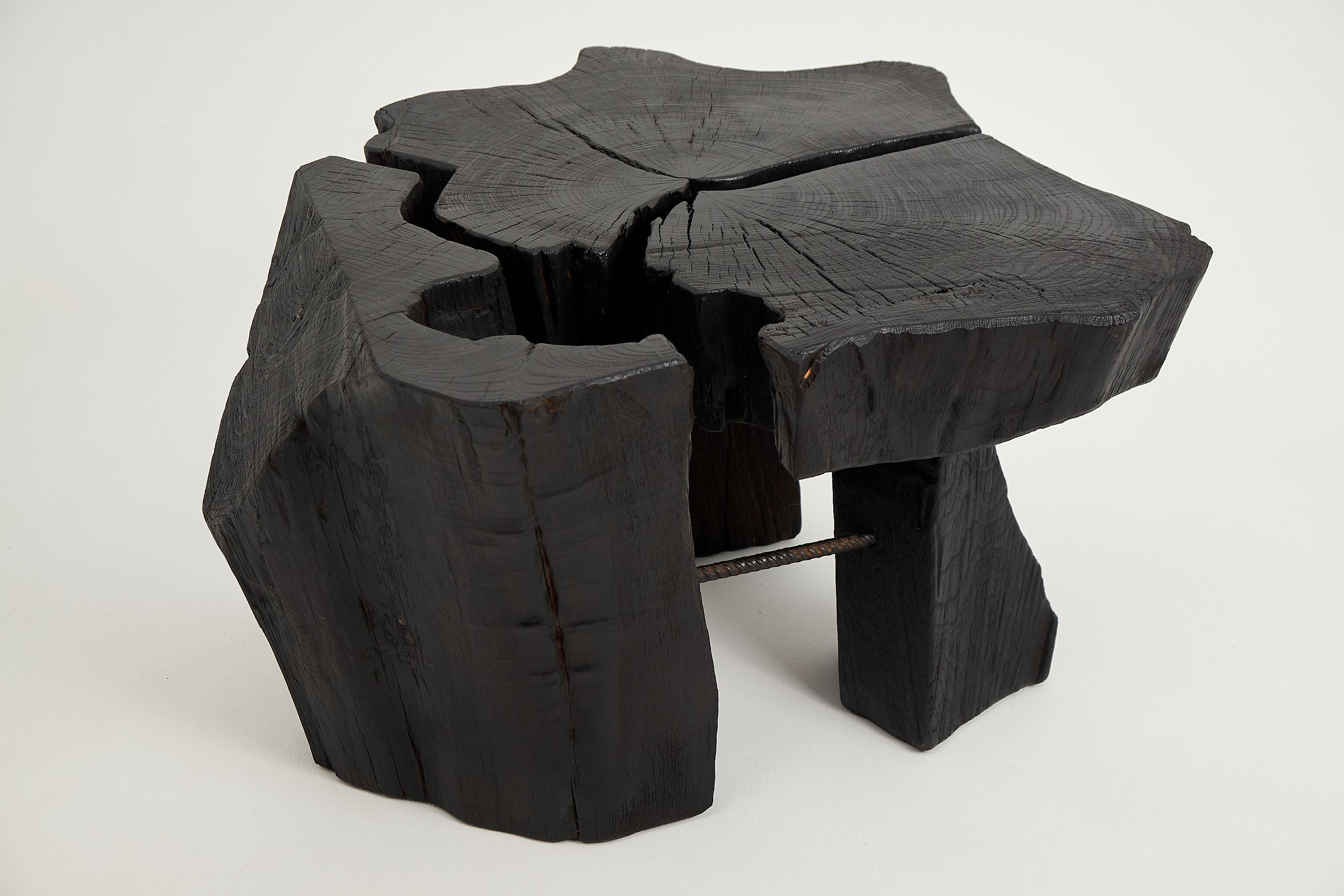 Jownik, Charred Round Coffee Table - image 5