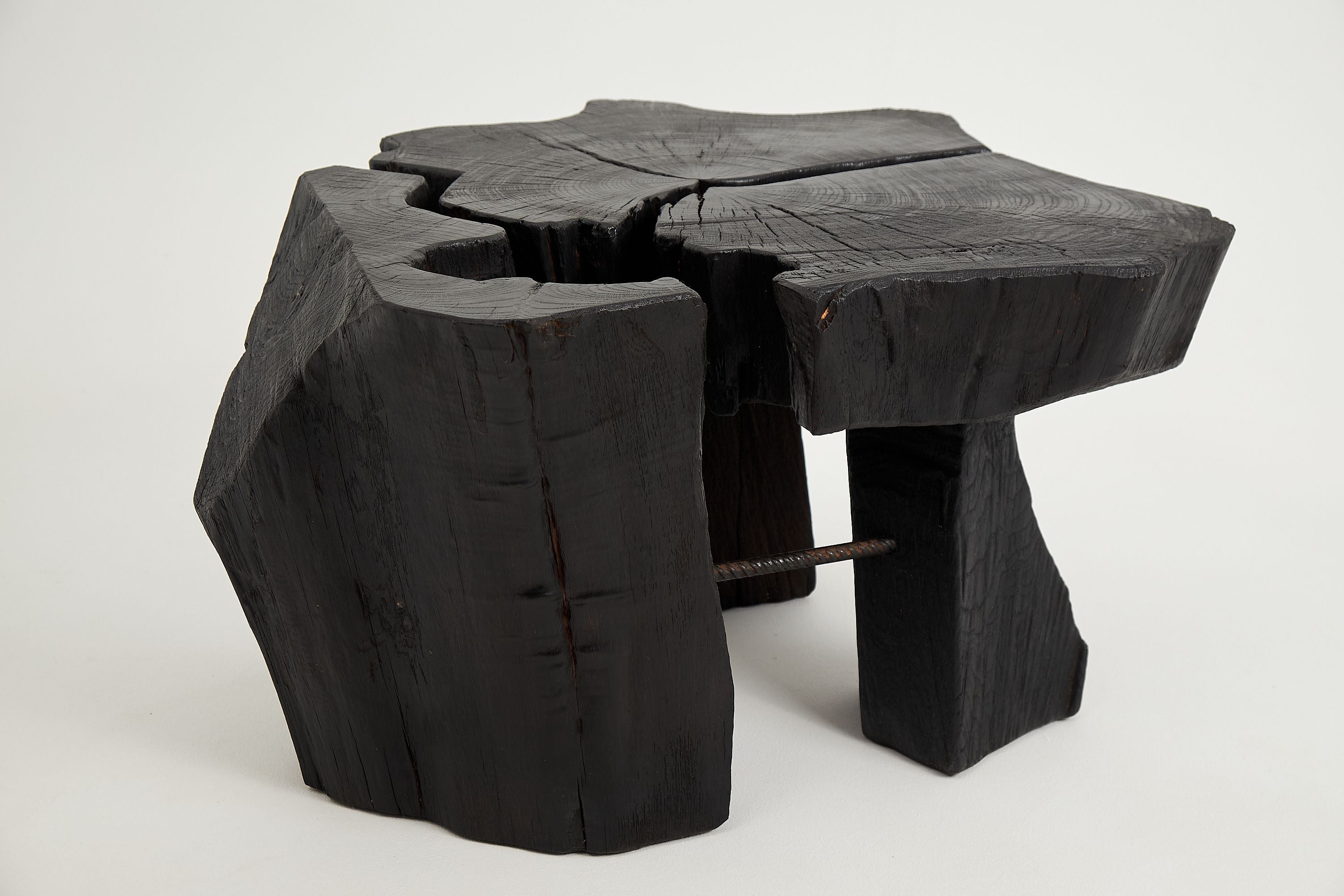 Jownik, Charred Round Coffee Table - image 4