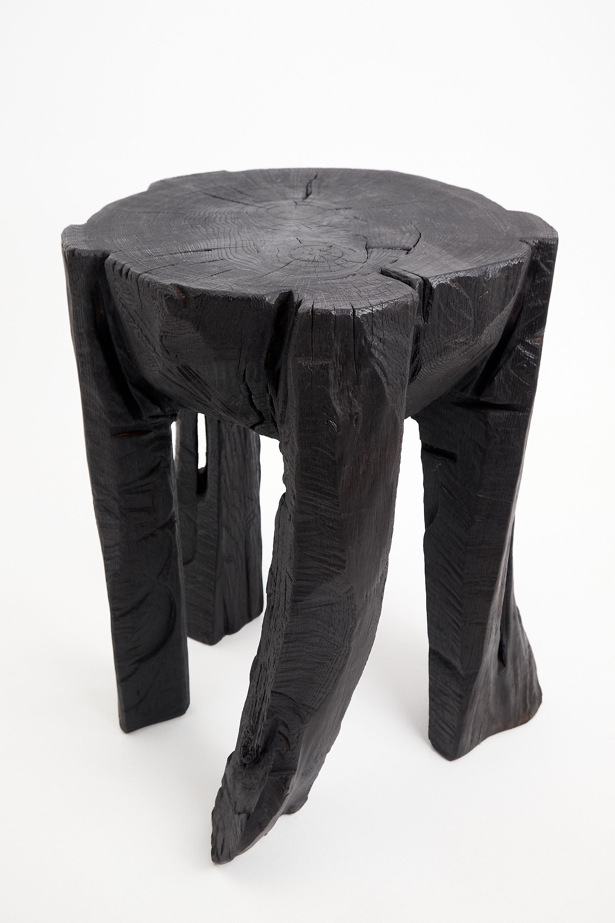 Jownik, Charred Round Coffee Table