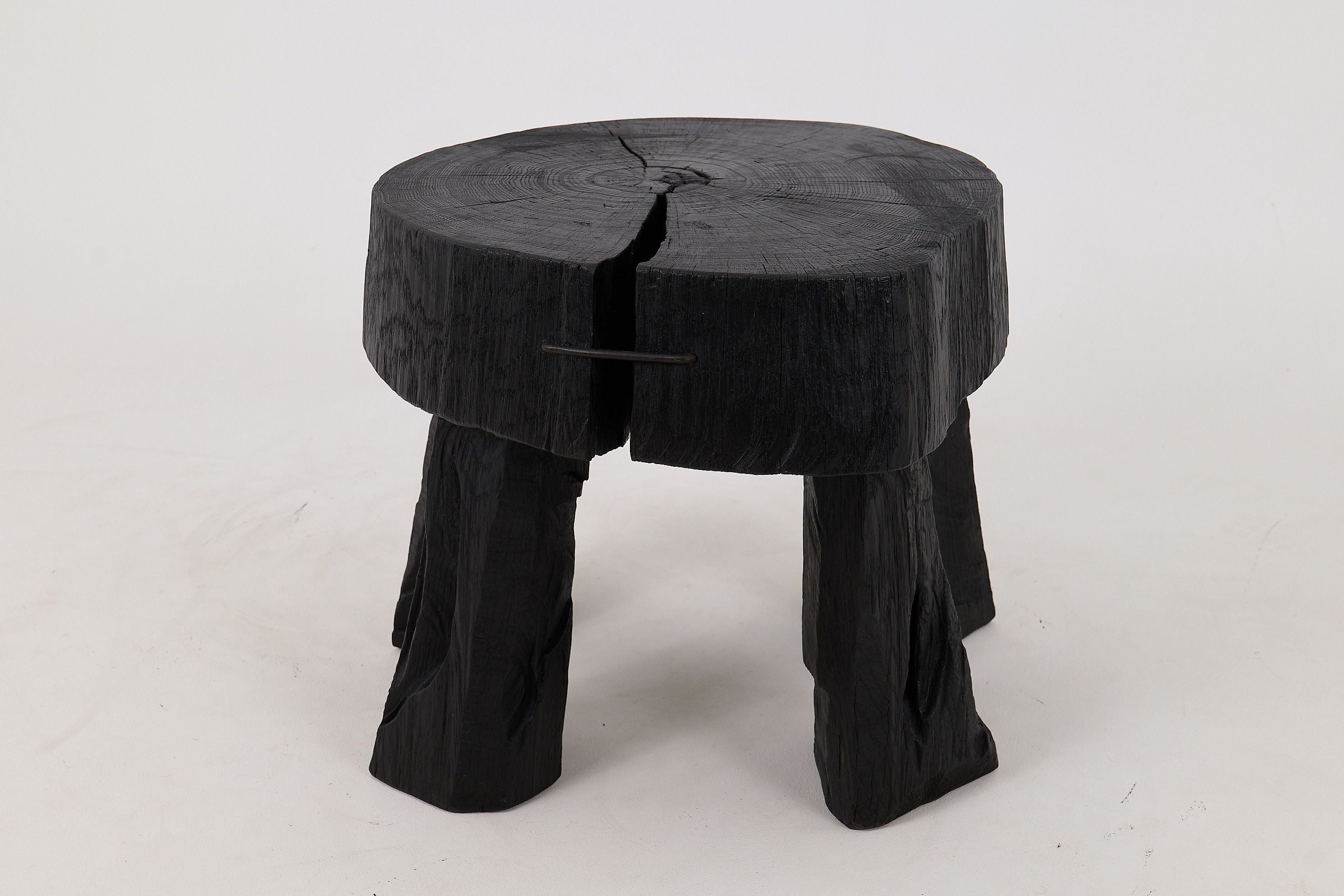 Jownik, Charred Round Coffee Table