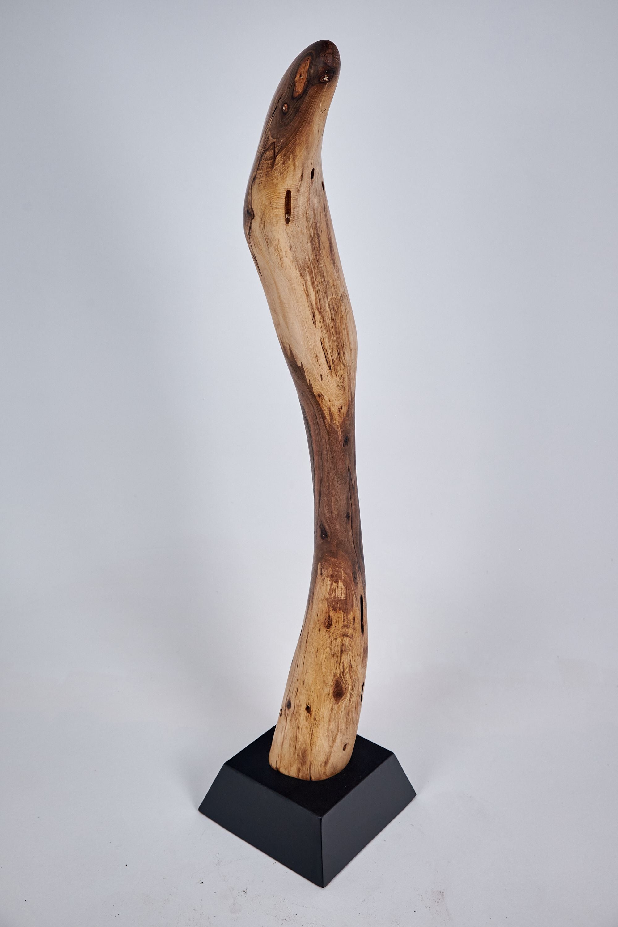 Still Stand Abstract Wood Sculpture - image 9