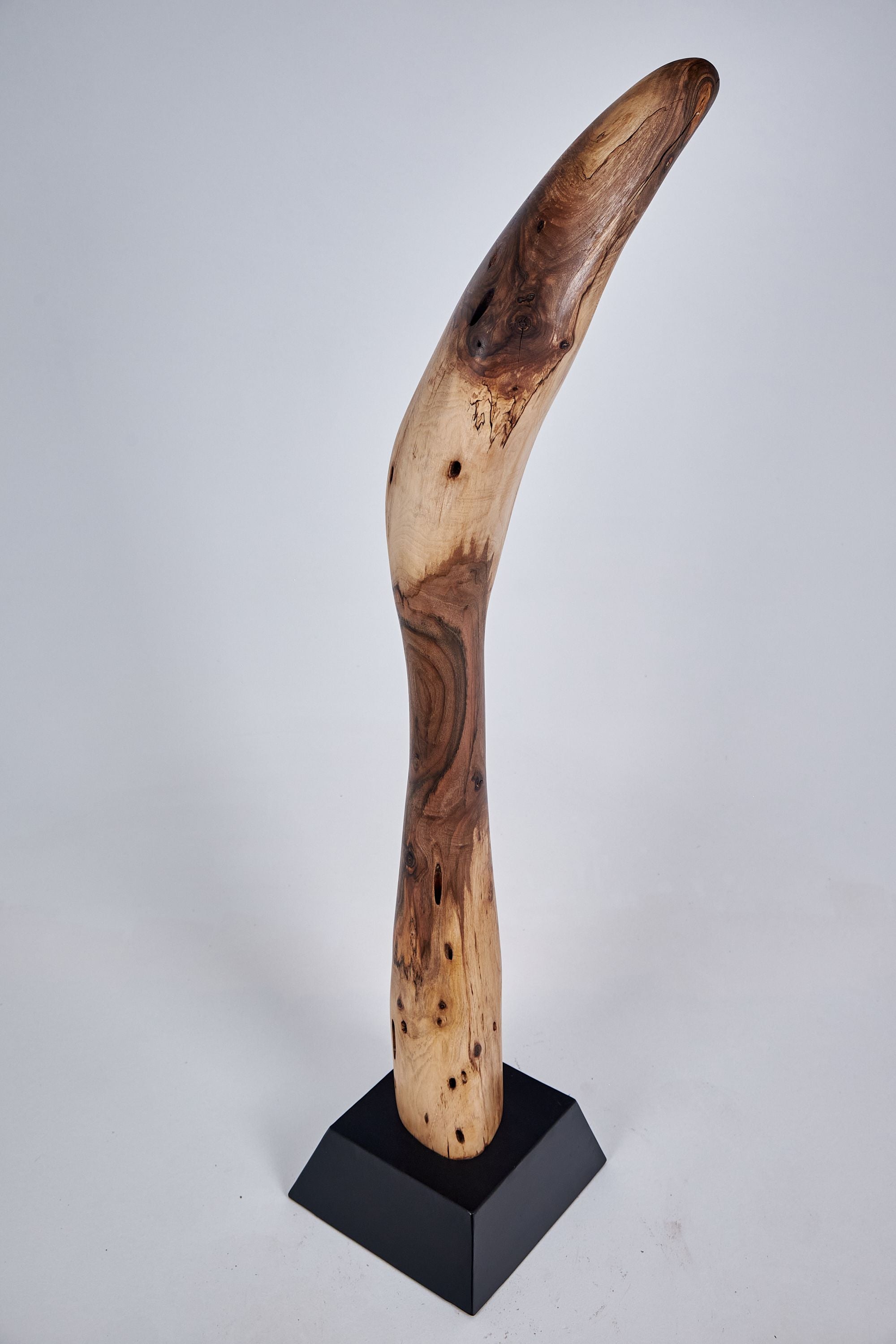Still Stand Abstract Wood Sculpture - image 4