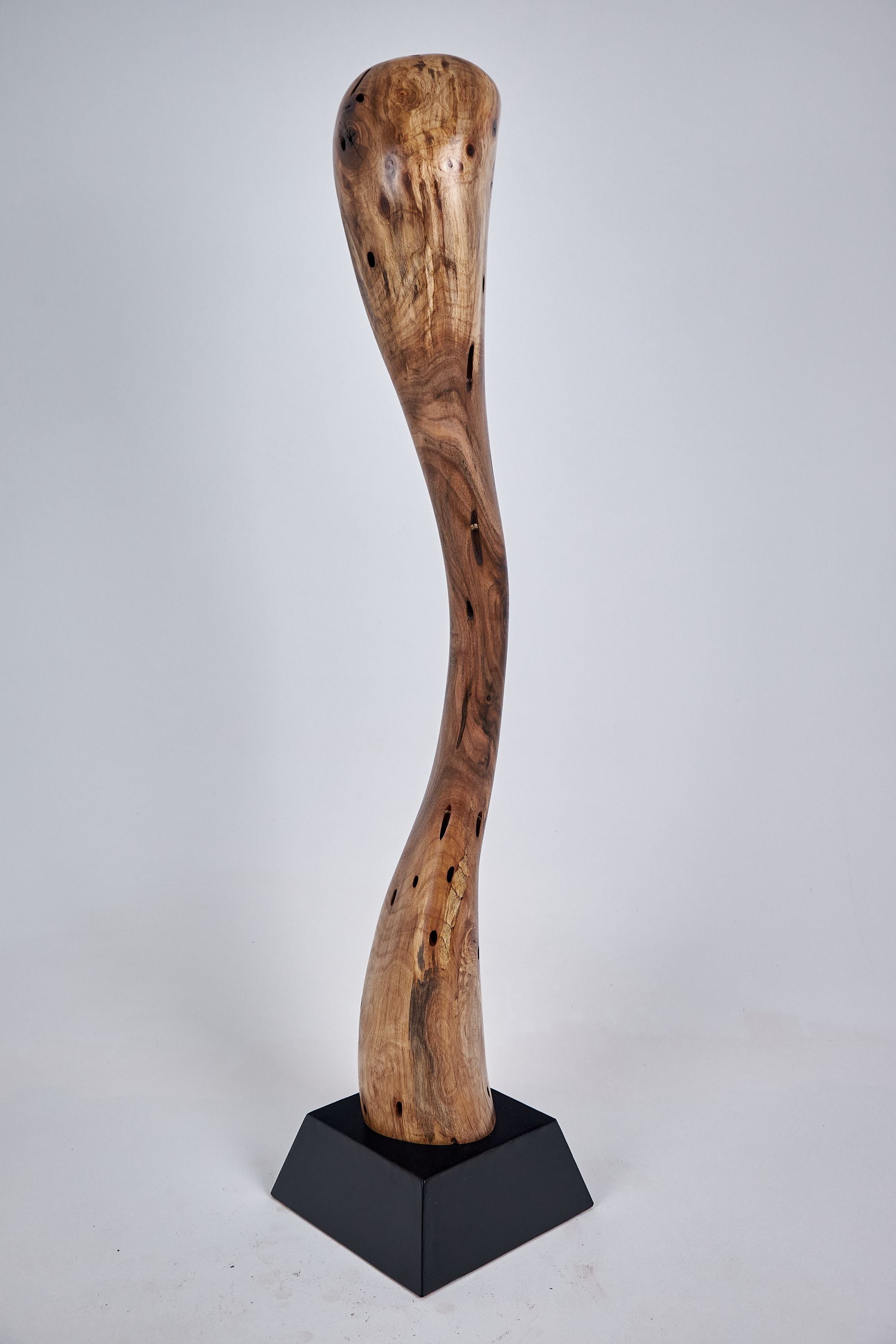 Still Stand Abstract Wood Sculpture - image 8