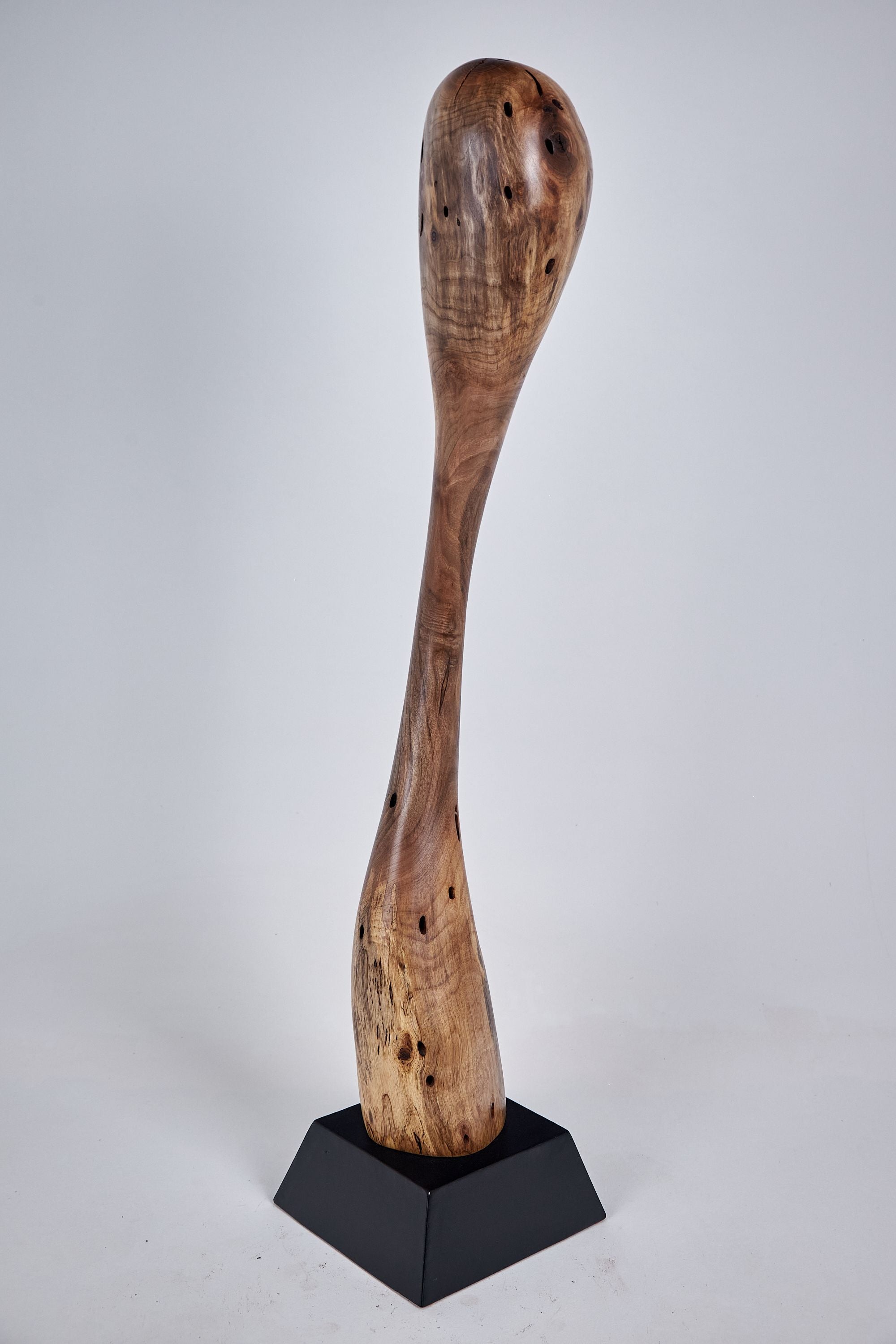 Still Stand Abstract Wood Sculpture - image 4