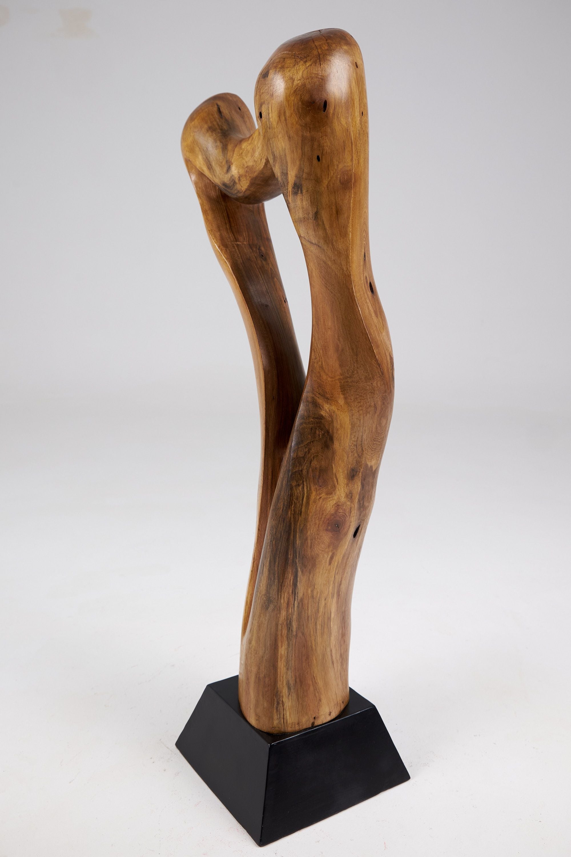 Still Stand Abstract Wood Sculpture - image 8