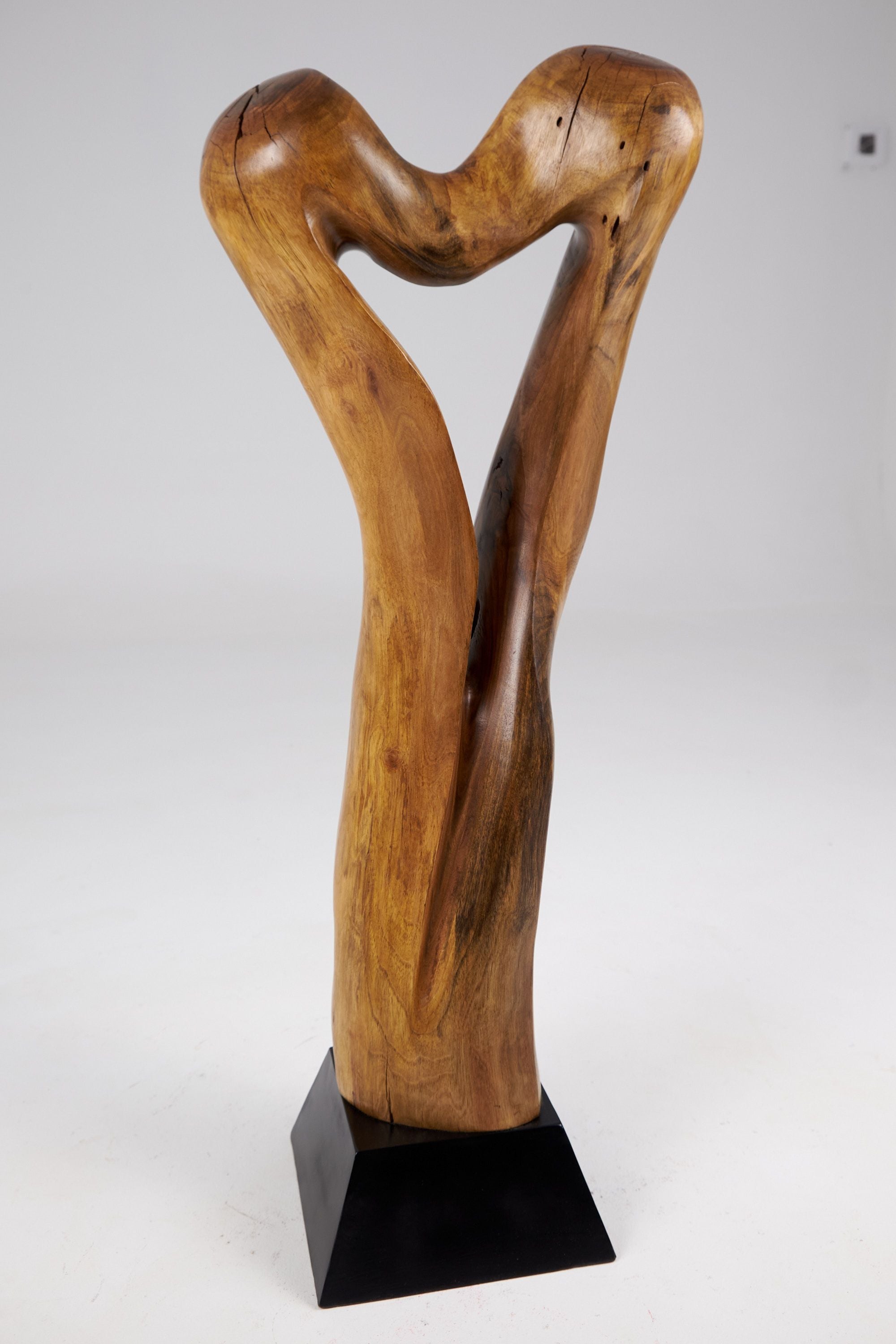 Still Stand Abstract Wood Sculpture - image 4
