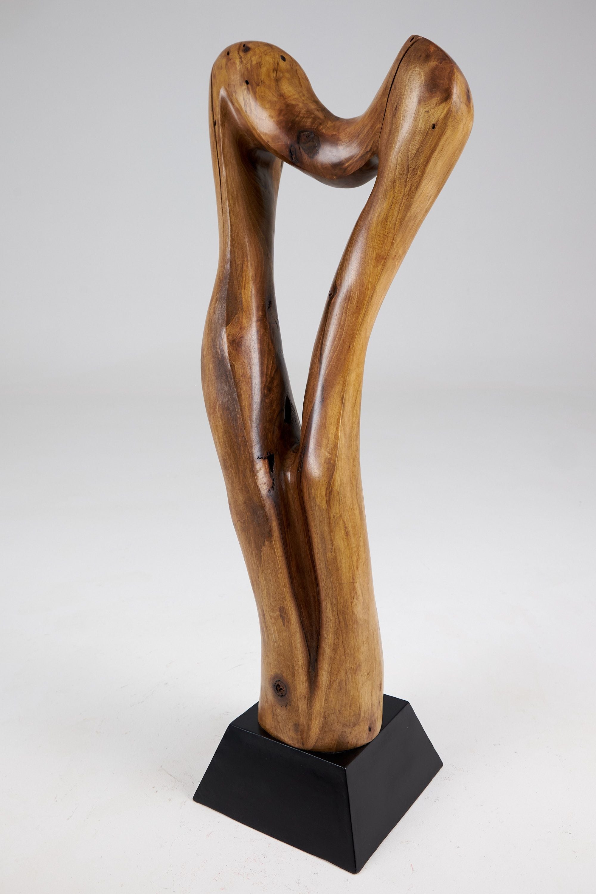 Still Stand Abstract Wood Sculpture - image 13