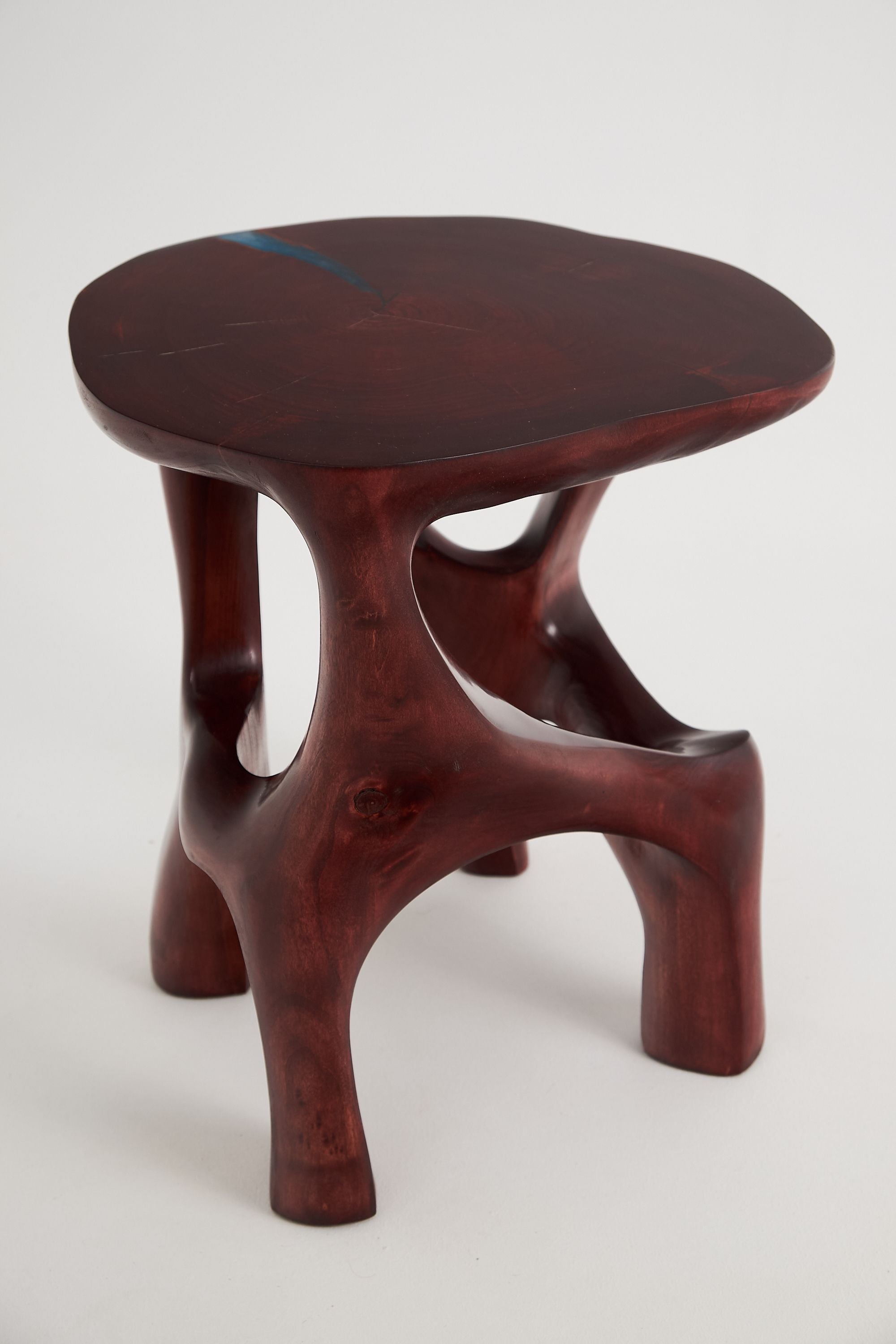 Satyrs, Elegant Red Sculptural Coffee Table 