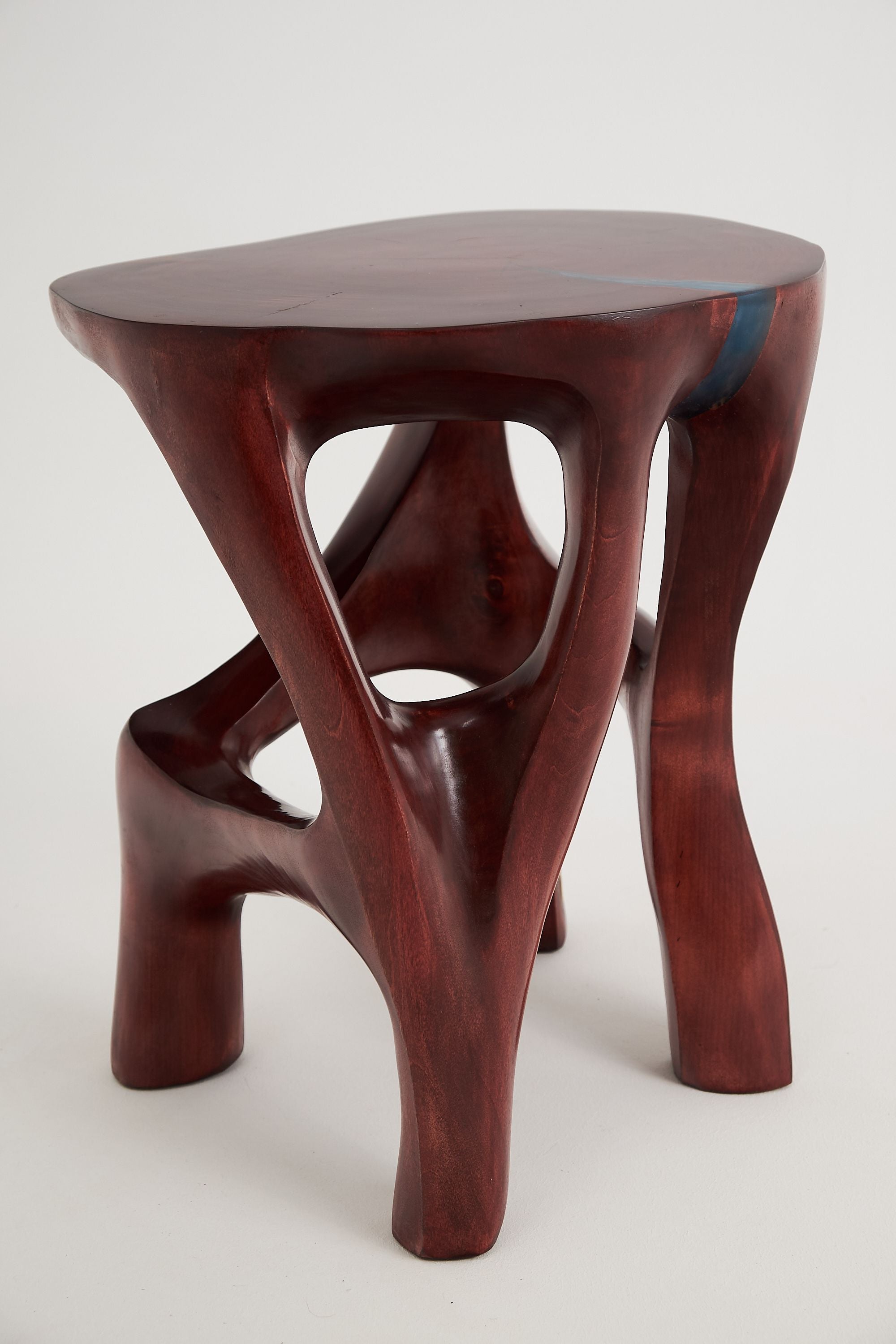 Satyrs, Elegant Red Sculptural Coffee Table 