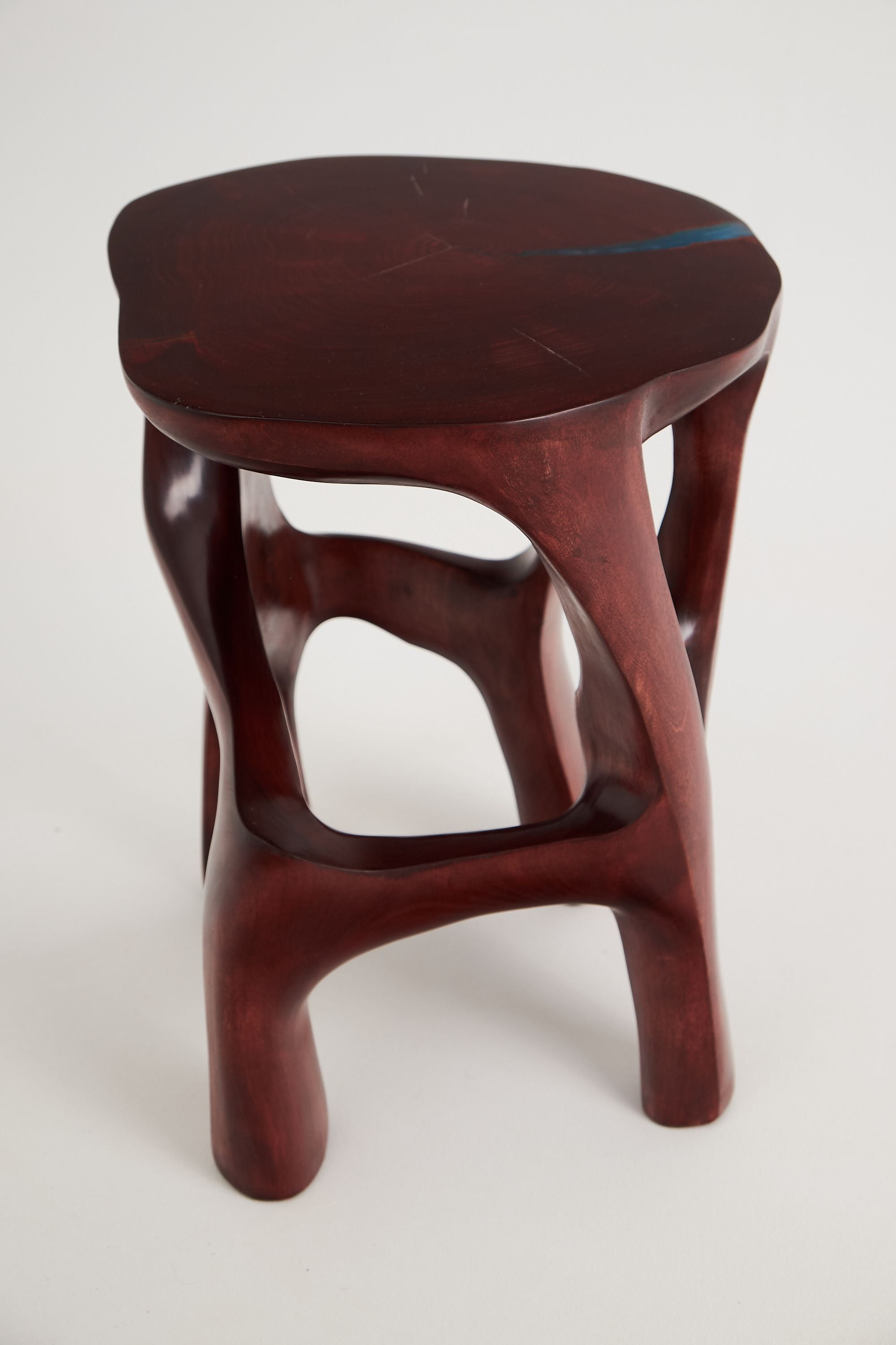 Satyrs, Elegant Red Sculptural Coffee Table 