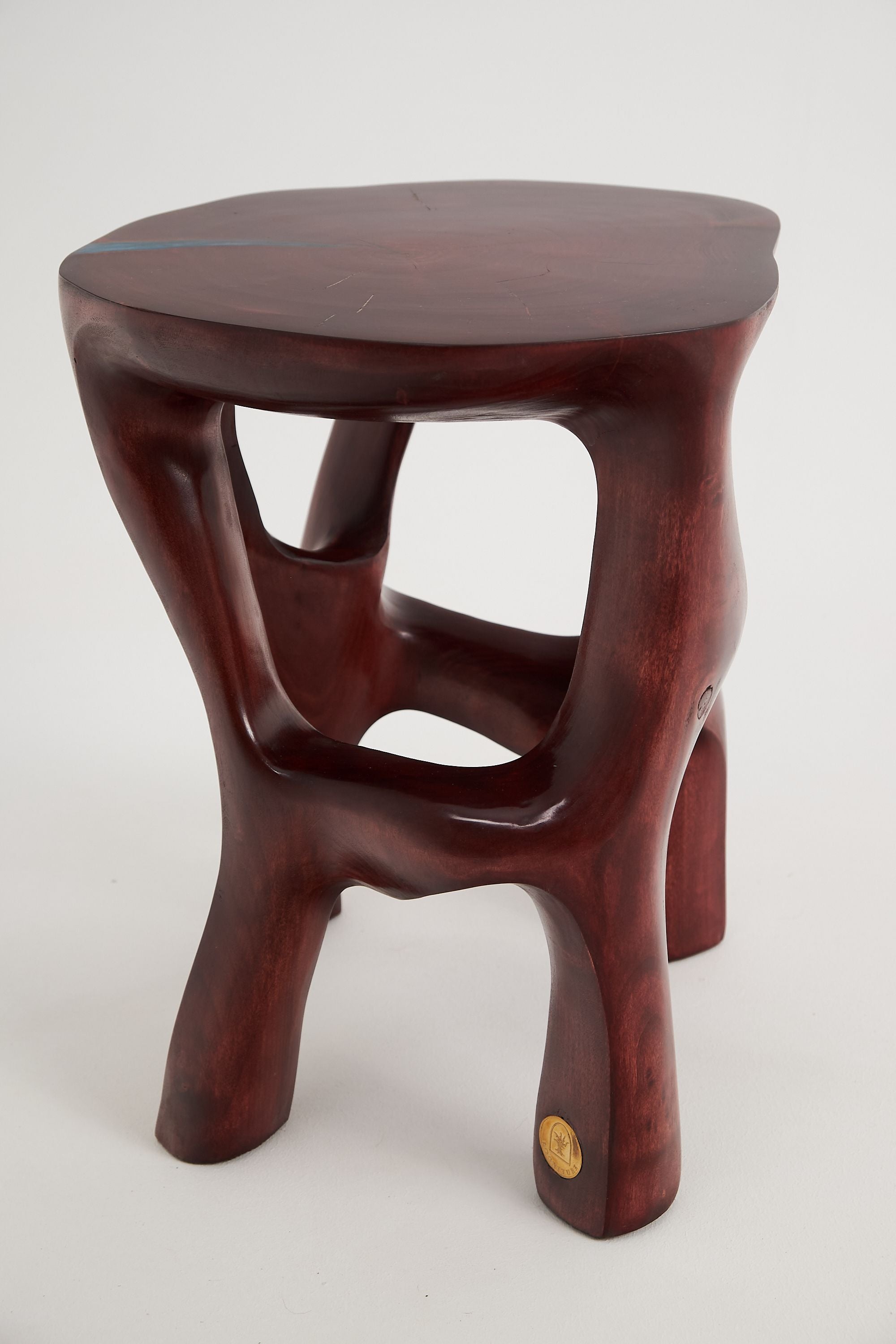 Satyrs, Elegant Red Sculptural Coffee Table 